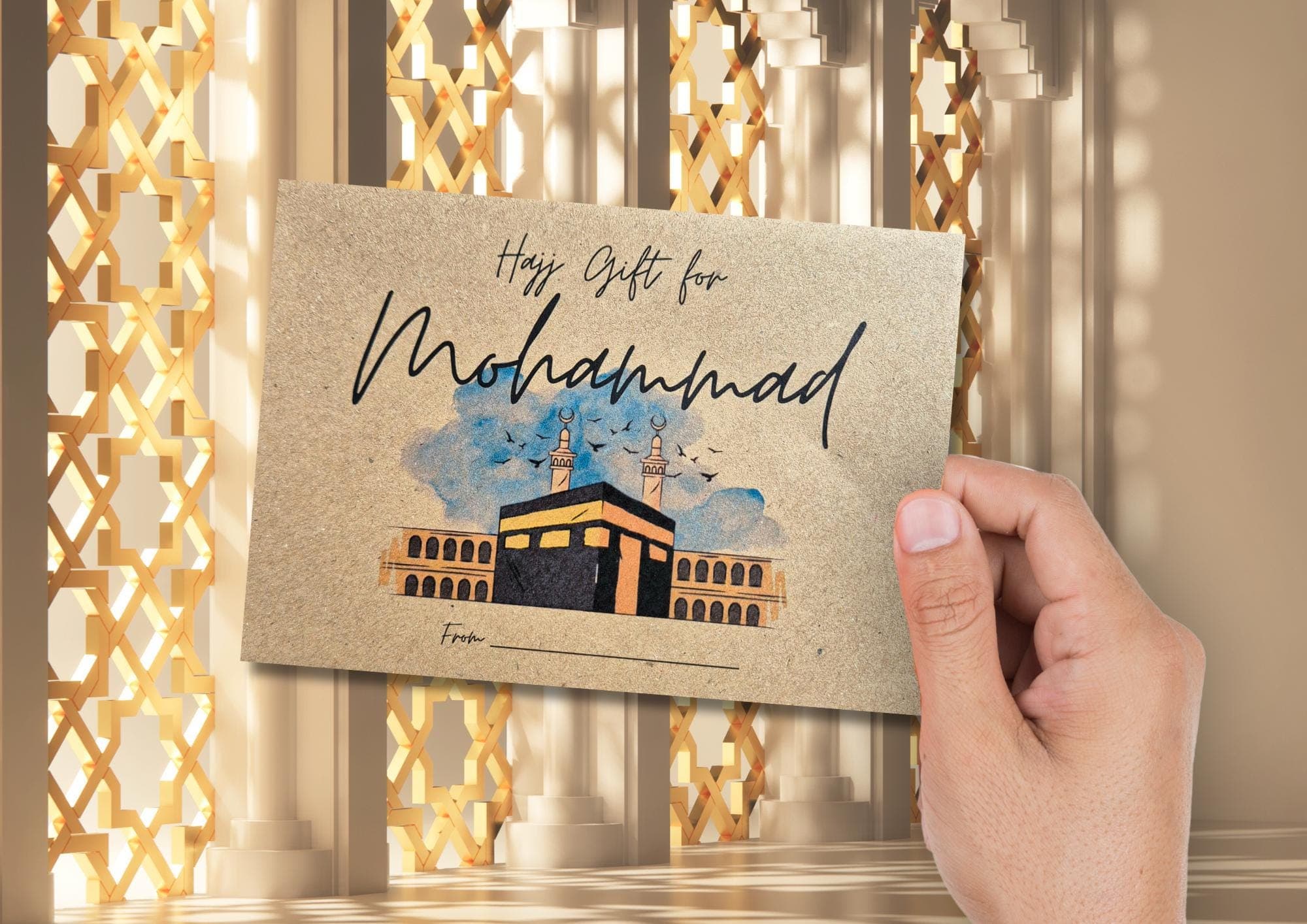 Personalized Umrah Hajj Money Gift Envelope