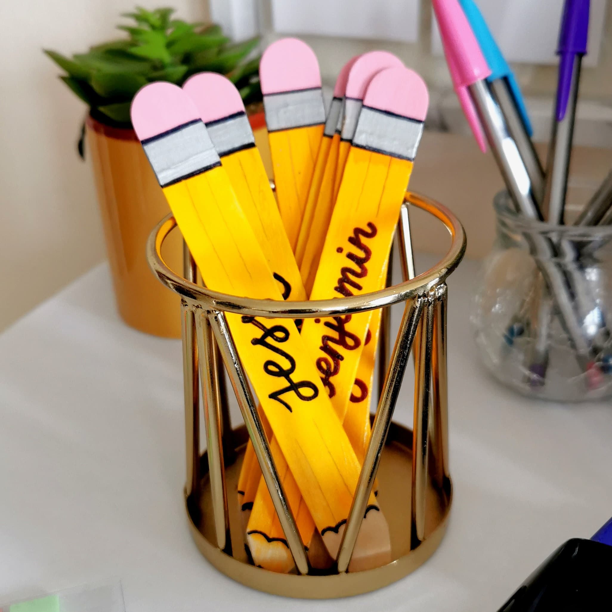 Handmade Pencil Name Picker: Teacher Classroom Tool - image 4