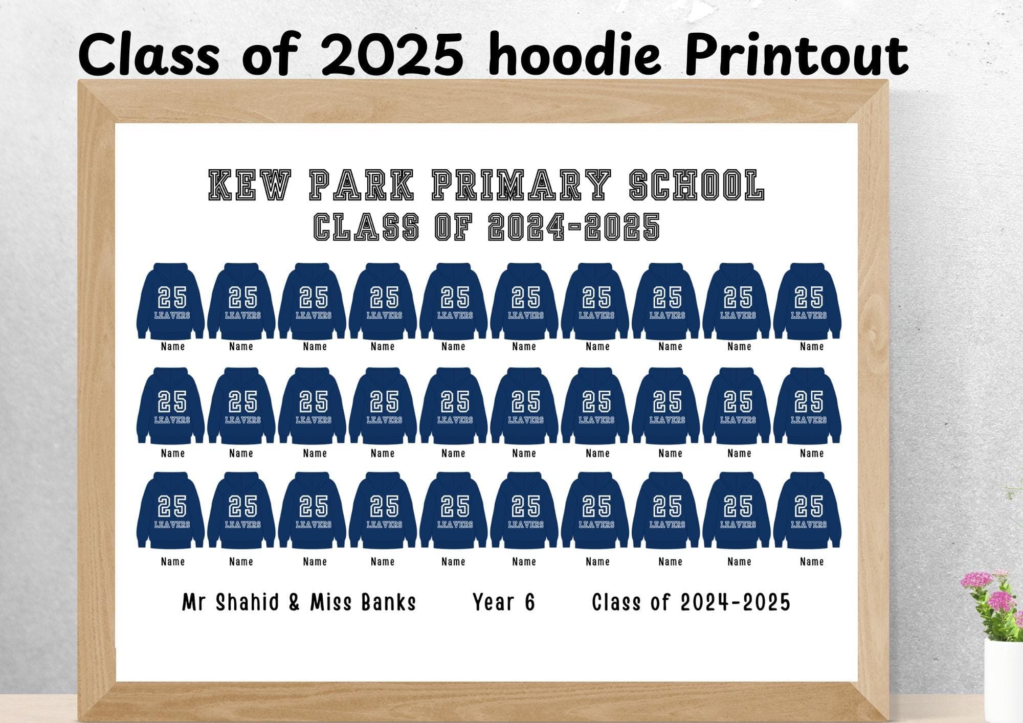 Personalized Class of 2025 Leavers Print: Keepsake Gift (Digital Download) - image 3
