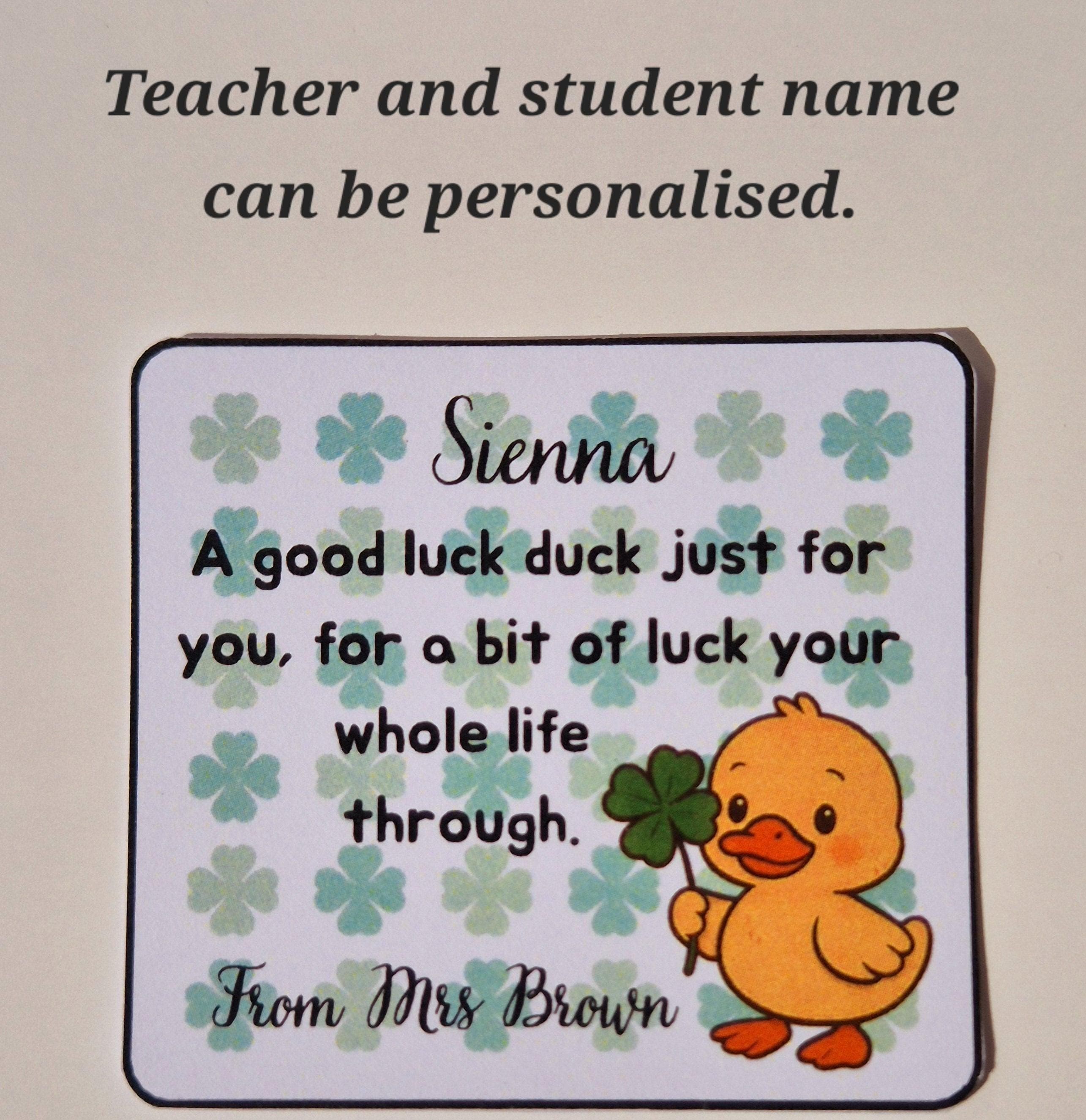 School Leaver Gifts | End of Year Gifts for Students | Good Luck Duck | Mini Duck Keepsake | Gifts for Students | Class of 2026 - image 3