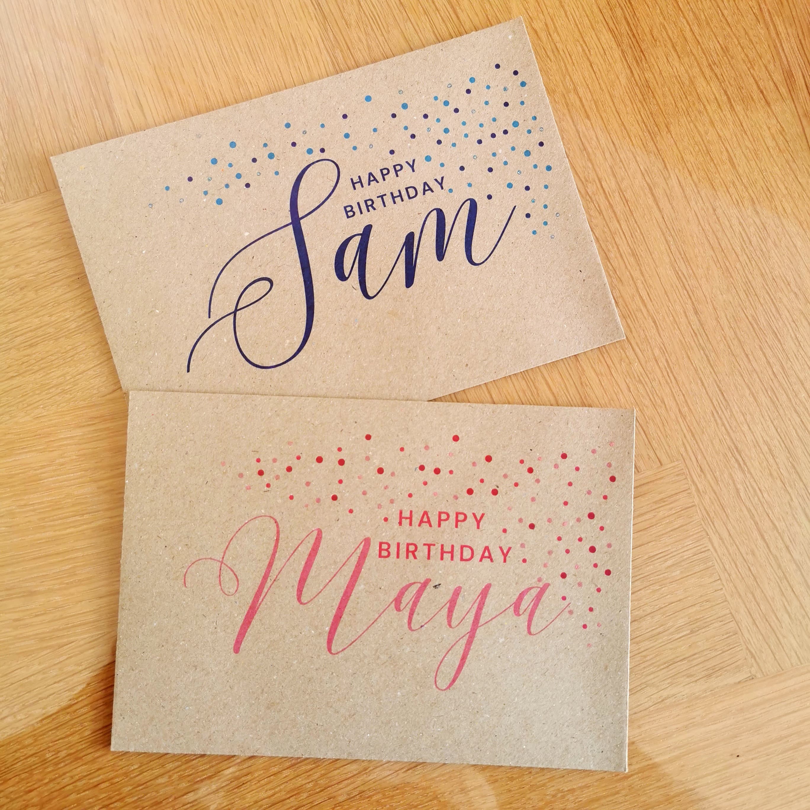 Personalised Birthday Money Envelope: Glitter Sparkle Gift Wallet - image 5