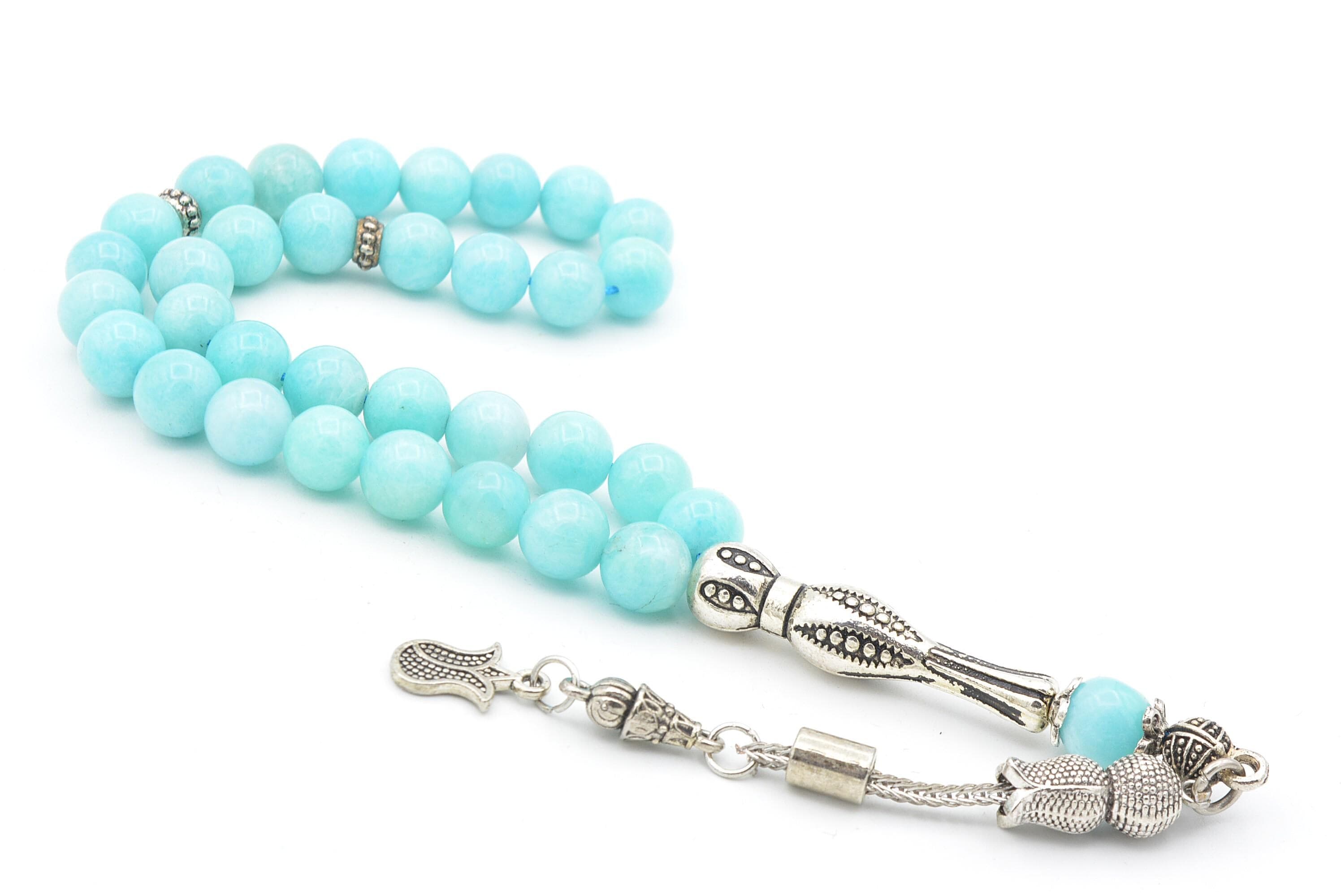 Amazonite 33 Prayer Beads, Amazonite 33 Beads Tasbih, Amazonite Prayer Beads, Amazonite Tasbeeh, Amazonite Stone Tasbih, Amazonite Rosary - image 3