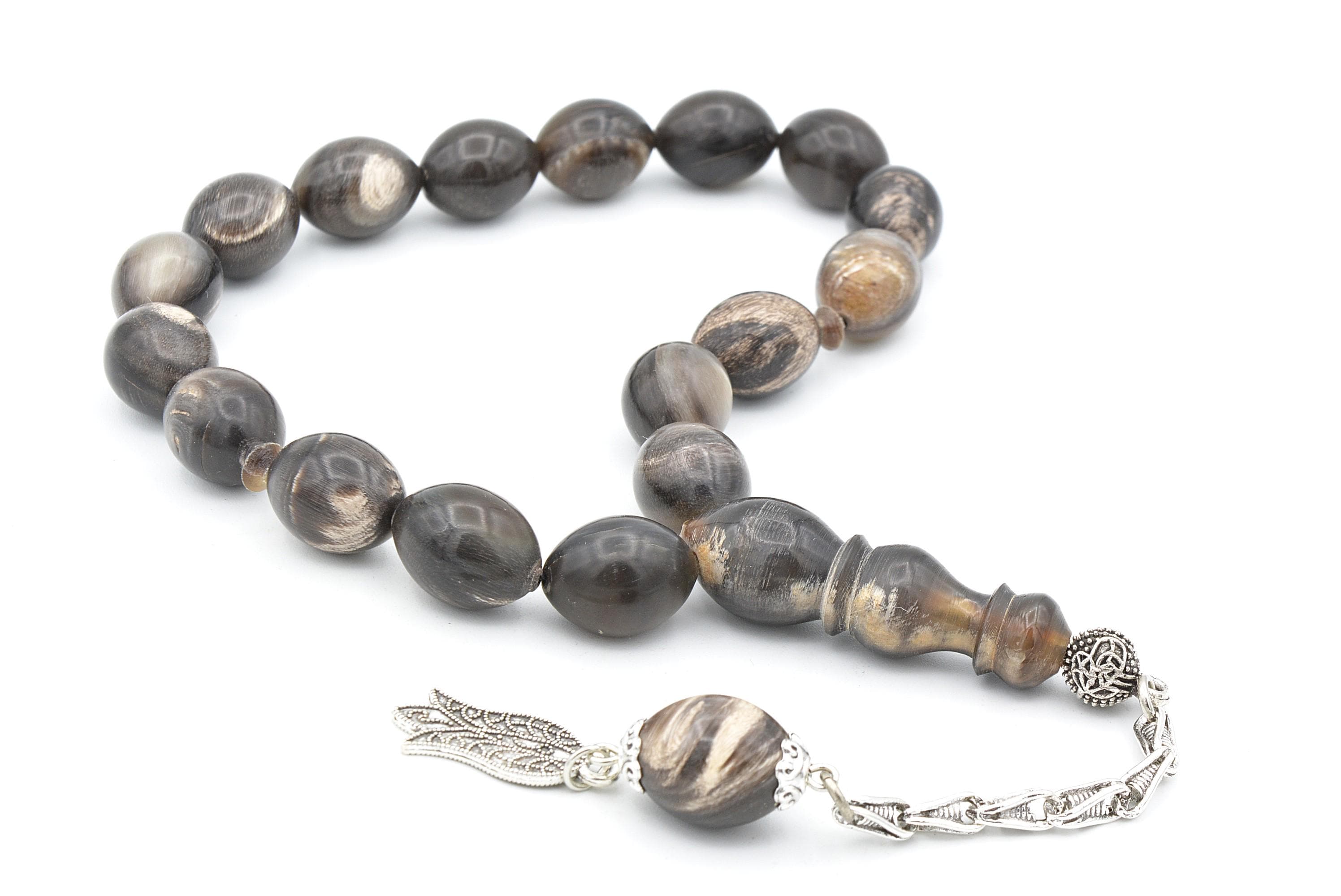 Dark Buffalo Horn 17 Beads Tasbih Prayer Beads - image 3