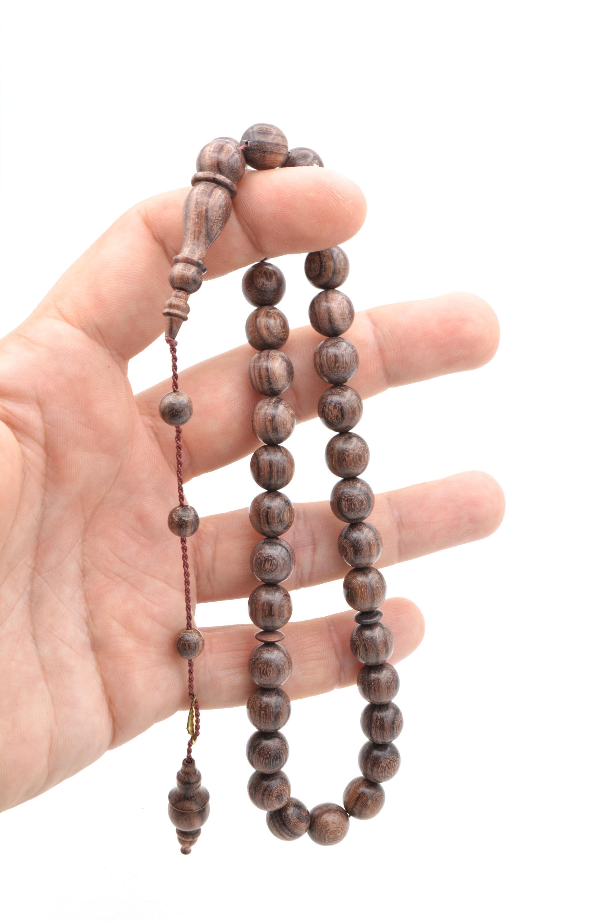 Natural Snake Tree Prayer Beads, Snake Tree 33 Beads, King Tree 33 Beads, King Tree Prayer Beads, Ebony Rosary, Ebony Tasbih, Ebony 33 Beads - image 5