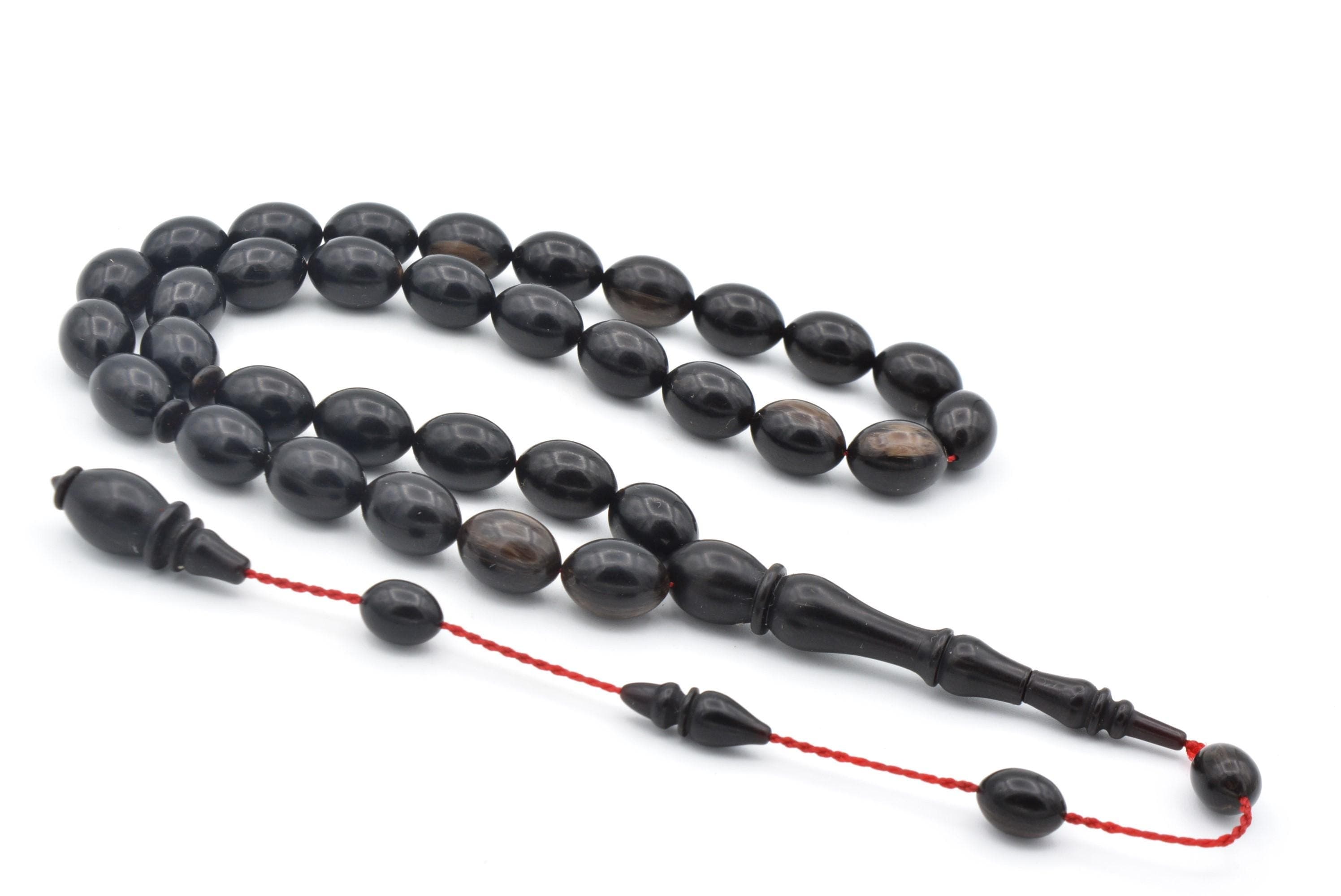 Catalin Rosary 33 Beads, Islamic, Misbaha, Tasbih, Tasbeeh, Muslim, Tasbih, Sibha, Faturan Tasbih,Muslim Gift, Prayer Beads,Bakelite Amber - image 3