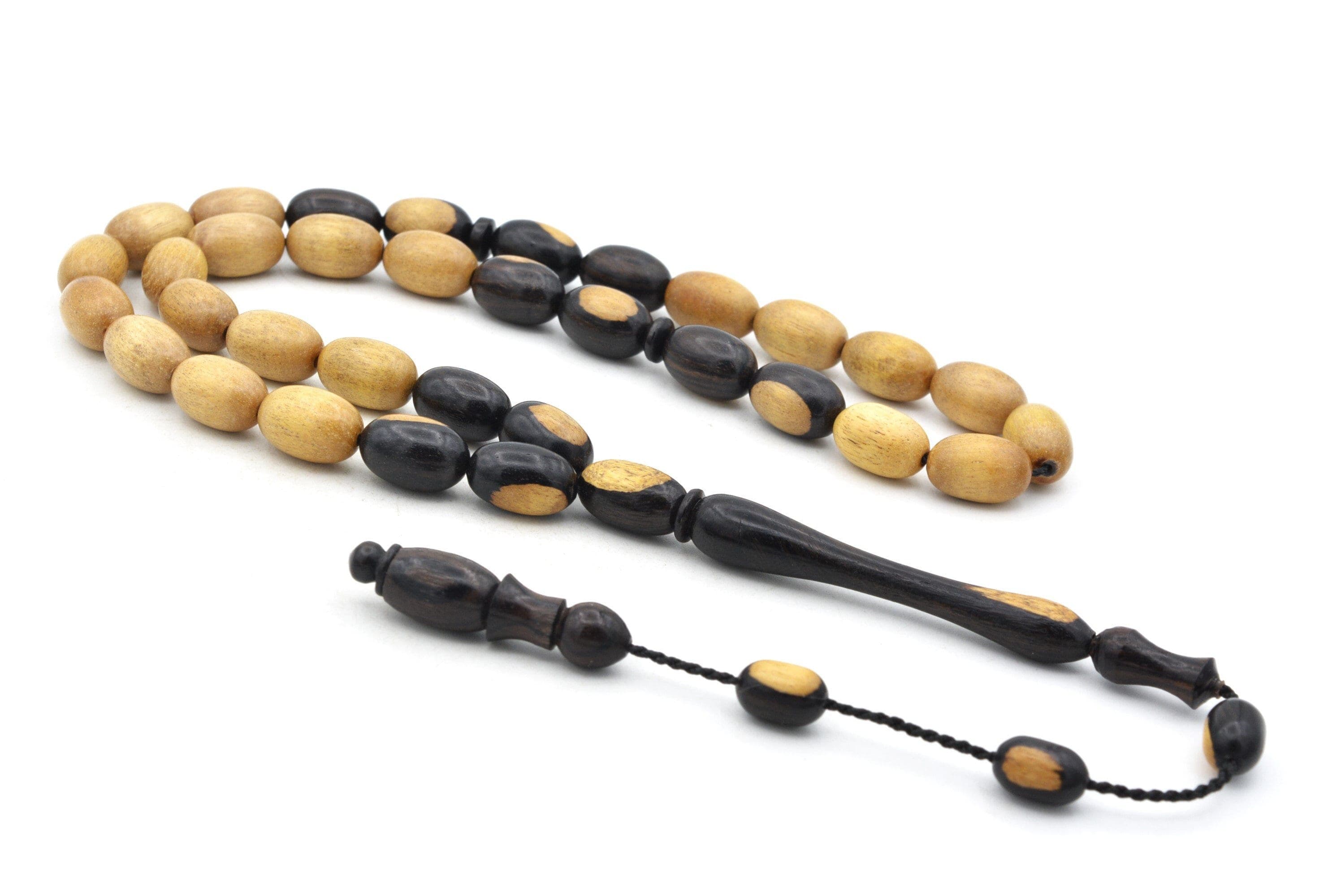 Natural Ebony Wood 33 Beads Islamic Prayer Beads, Ebony Tasbih, Misbaha, Ebony Tasbeeh, Ebony Rosary, Tesbih, Muslim, Sibha, Rosary, Tasbih