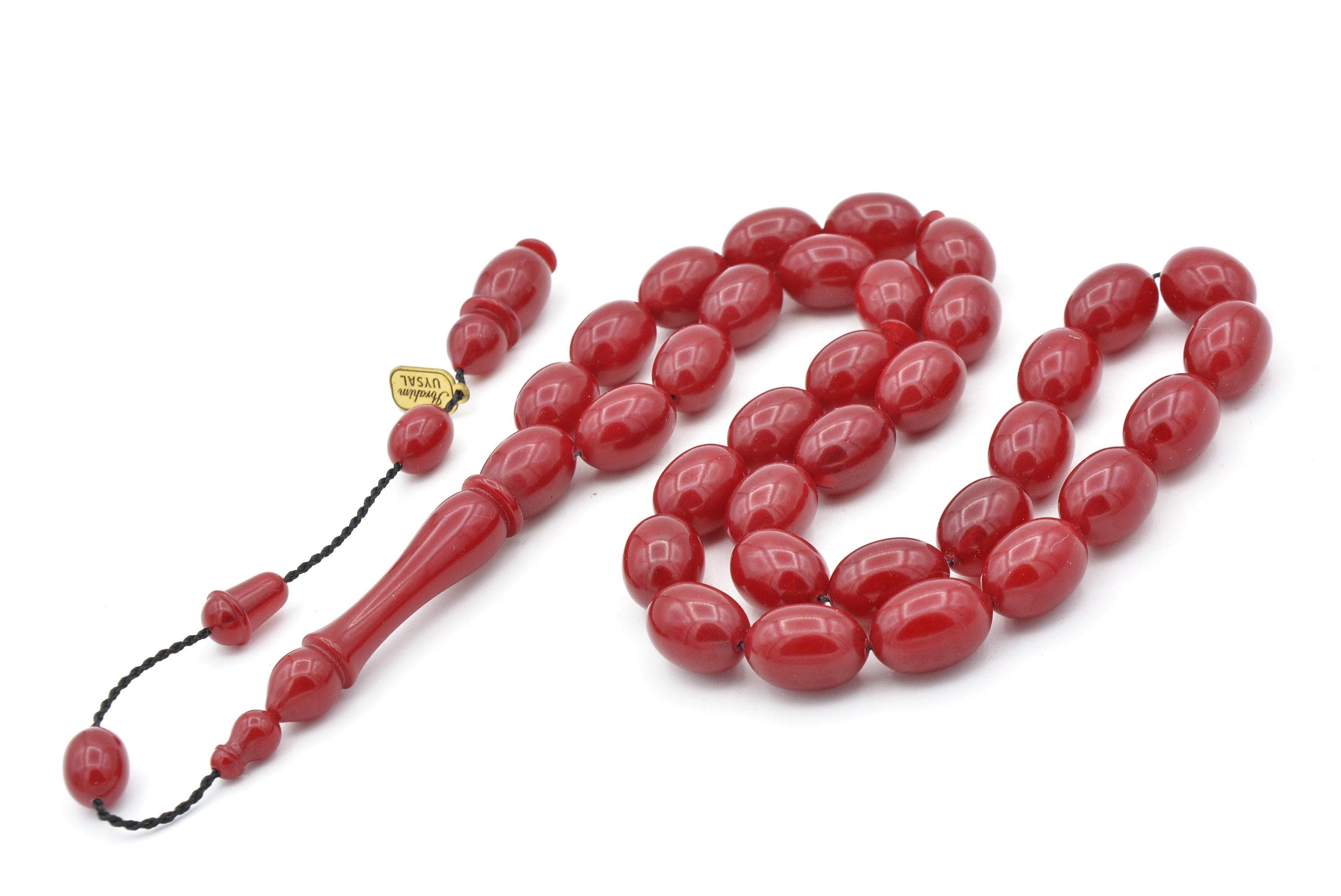 Master Uysal Bakelite Amber Rosary 33 Beads, Bakelite Amber Tasbih, Misbaha, Rosary, Tasbeeh, Tesbih, Muslim, Prayer Beads, 33 Beads Tasbih - image 5