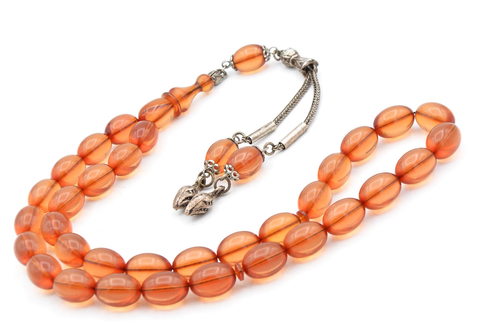 Transparent Fire Amber Tasbih 33 Beads, Islamic, Misbaha, Rosary, Tasbeeh, Muslim, Tasbih, Sibha, Faturan Tasbih,Muslim Gift, Prayer Beads - image 4