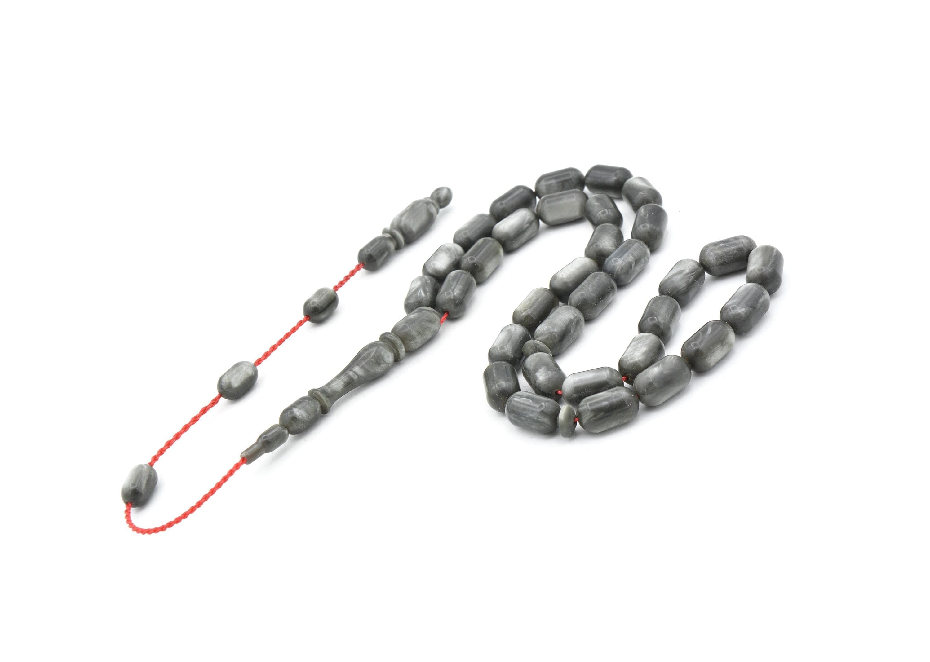 Galanite 33 Prayer Beads, Islamic, Misbaha, Rosary, Galanite Tasbih, Muslim, Tasbih, Sibha, Faturan Tasbih, Prayer Beads, Galanite Tesbih