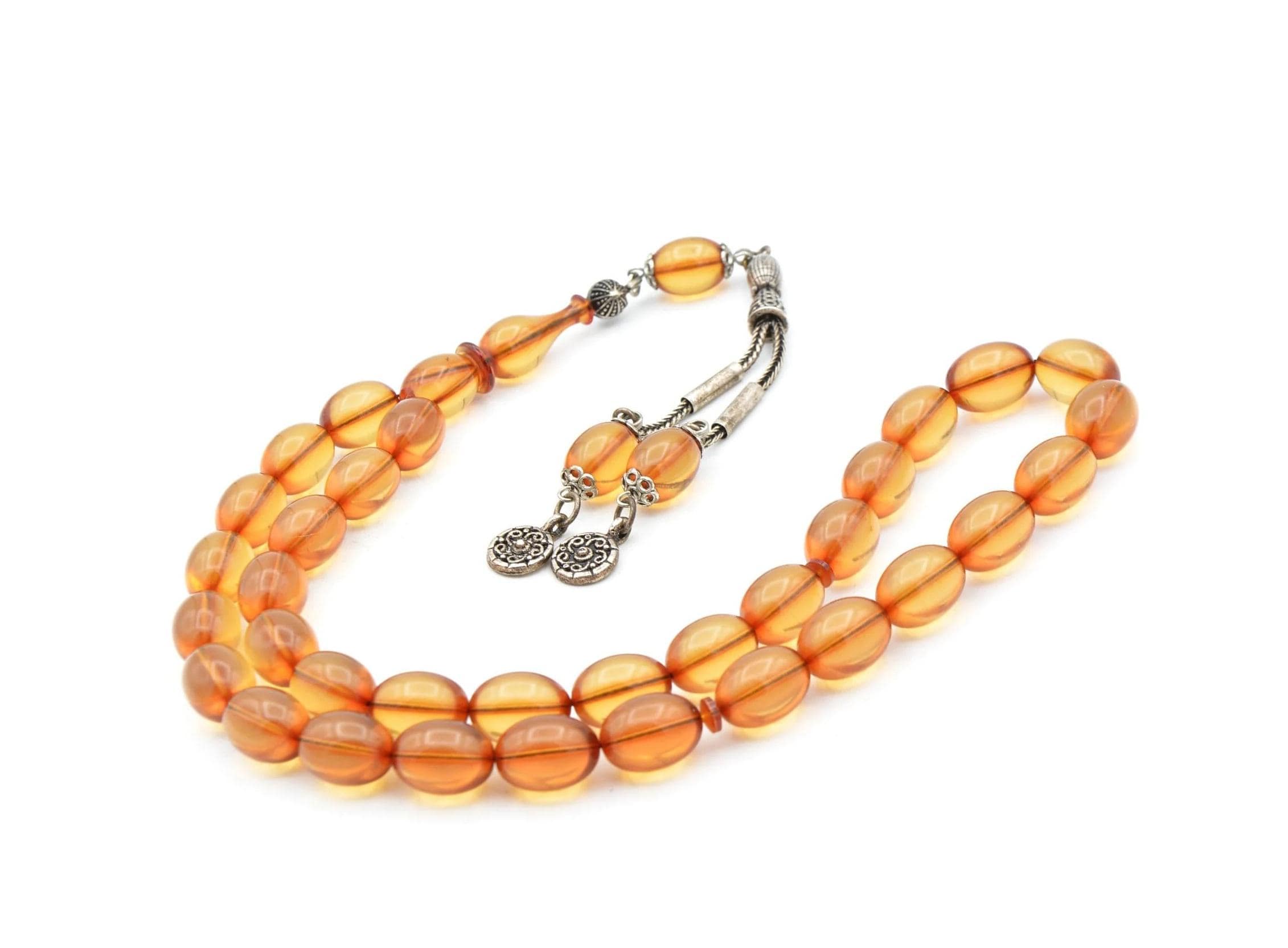 Transparent Fire Amber Tasbih 33 Beads, Islamic, Misbaha, Rosary, Tasbeeh, Muslim, Tasbih, Sibha, Faturan Tasbih,Muslim Gift, Prayer Beads