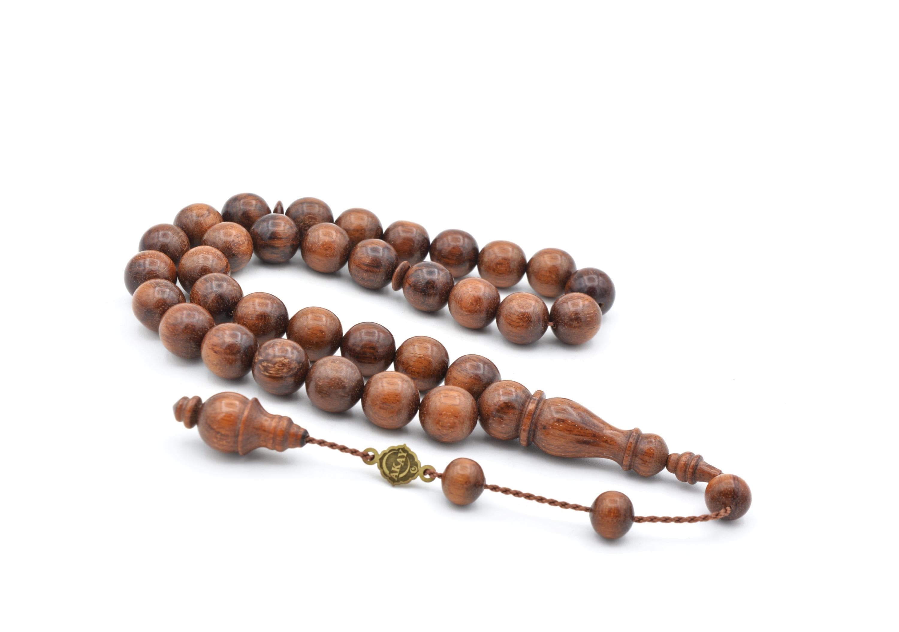 Natural Snake Tree Prayer Beads, Snake Tree 33 Beads, King Tree 33 Beads, King Tree Prayer Beads, Ebony Rosary, Ebony Tasbih, Ebony 33 Beads