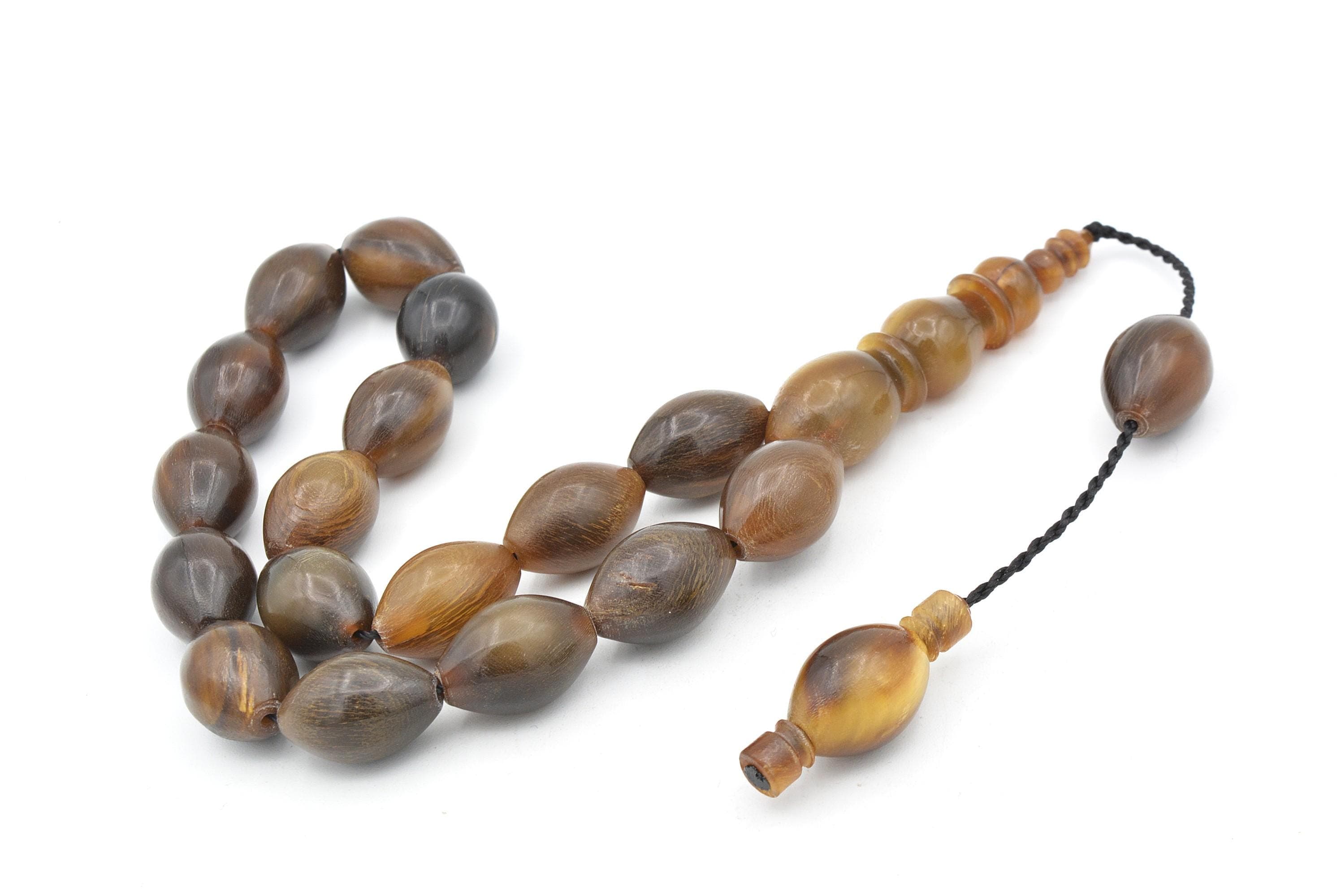 Natural Gazelle Horn 17 Beads Tasbih, Prayer Beads Tasbih Tasbeeh, Muslim Tasbih, Worry Beads, Misbaha, Tesbih, Ceylan Boynuzu, Gazelle Horn - image 5