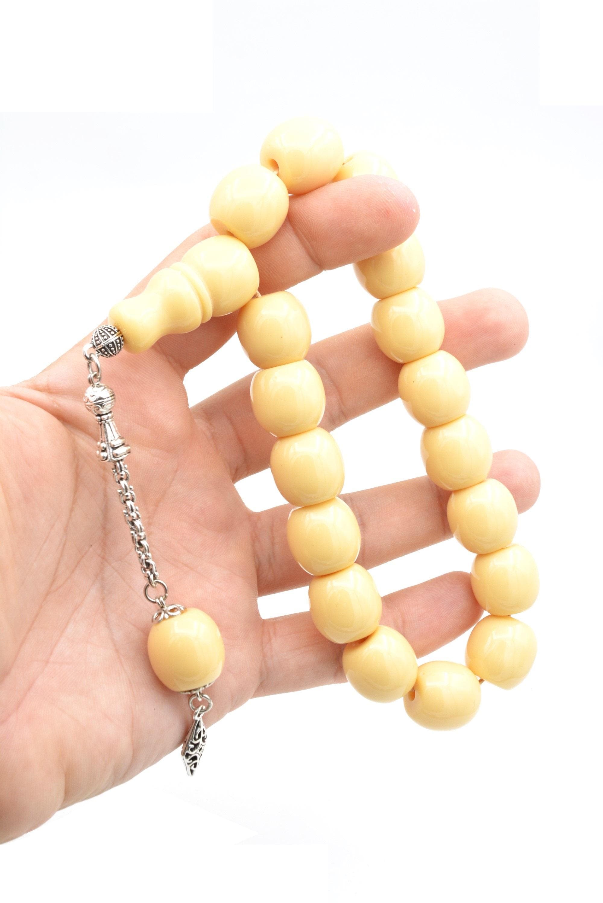 Amber Appearance 17 Beads Mascot Tasbih, Misbaha, Rosary, Tasbeeh, Prayer Beads, Tesbih, Sibha, Maskot Tesbih, Efe Tesbihi, Faturan, Tasbih - image 5