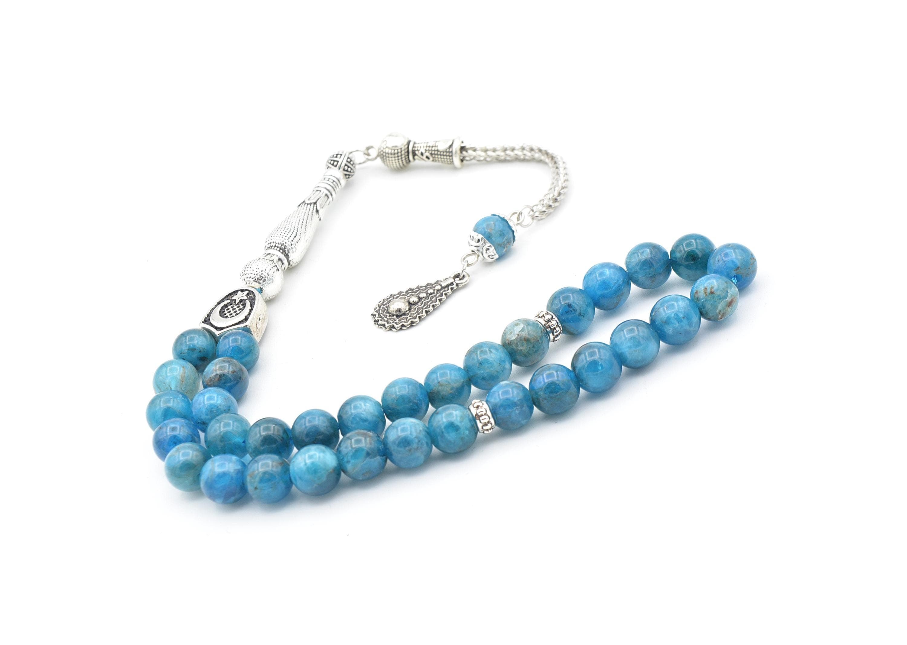 Apatite 33 Prayer Beads, Apatite 33 Beads Tasbih, Apatite Prayer Beads, Apatite Tasbeeh, Apatite Stone Tasbih, Apatite Rosary, Apatite Stone