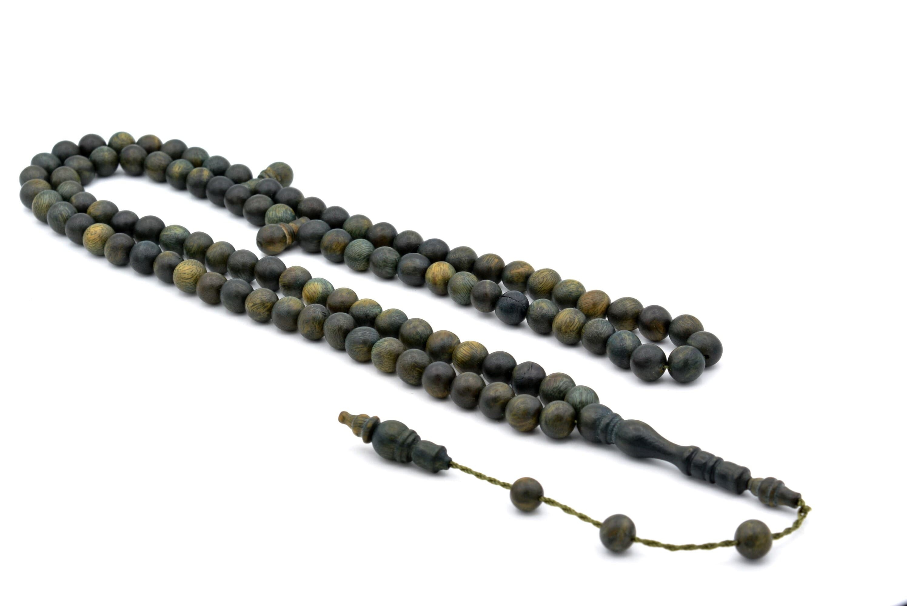 Globe Cut Workmanship Natural Rosewood Tree 99 Islamic Prayer Beads, Misbaha, Rosary, Tasbeeh, Muslim, Tasbih, Muslim Gift, Prayer Beads - image 3