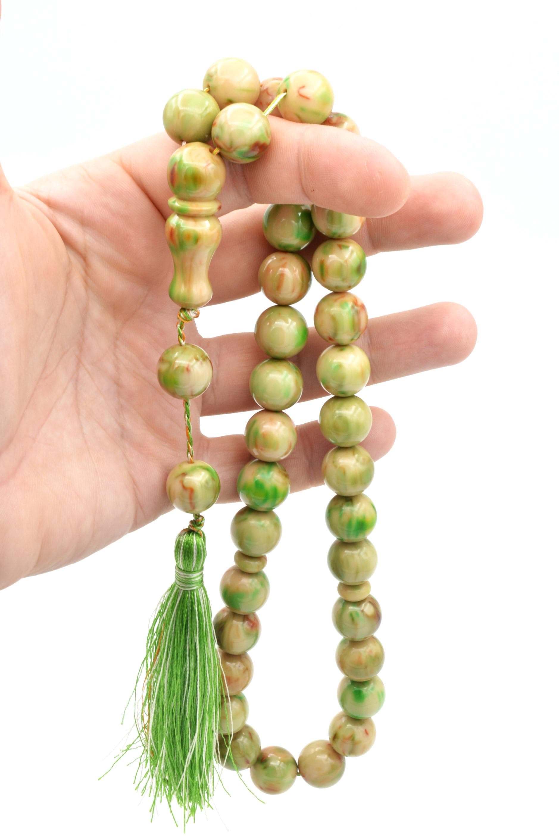 Big Catalin Rosary 33 Beads, Big Size Tasbih, Islamic, Misbaha, Tasbih, Tasbeeh, Muslim, Tasbih, Faturan Tasbih,Muslim Gift, Prayer Beads - image 5