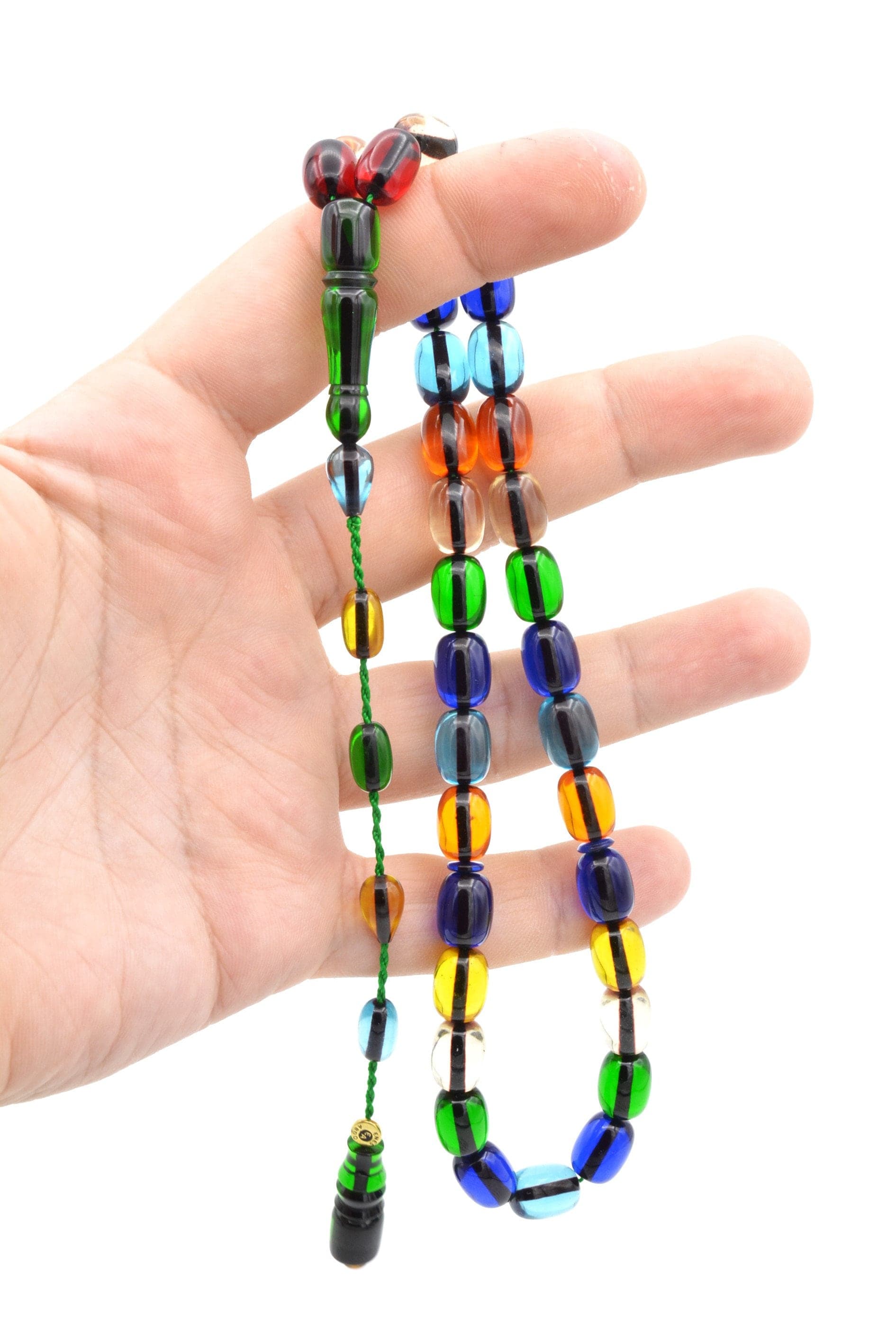Workmanship Colorful Tightening Amber 33 Beads Tasbih, Islamic, Misbaha, Rosary, Tasbeeh, Muslim, Muslim Gift, Prayer Beads, Tesbih, Faturan - image 4
