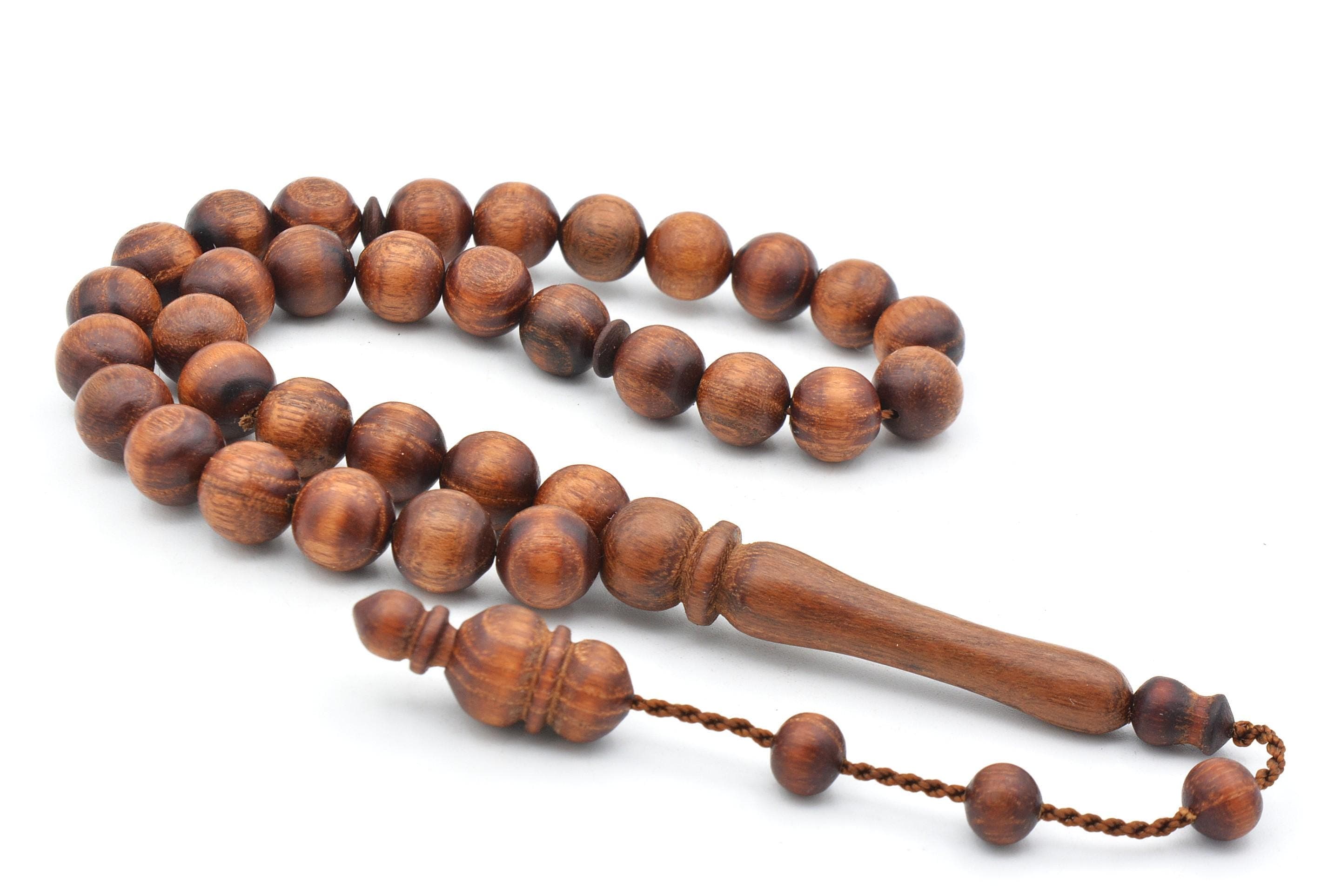 Rustem Master's Orange Tree 33 Beads Tasbih, Acacia Tree 33 Beads Tasbih, Misbaha, Orange Tree Rosary, Tasbeeh, Acacia Tree Rosary, Tesbih - image 3