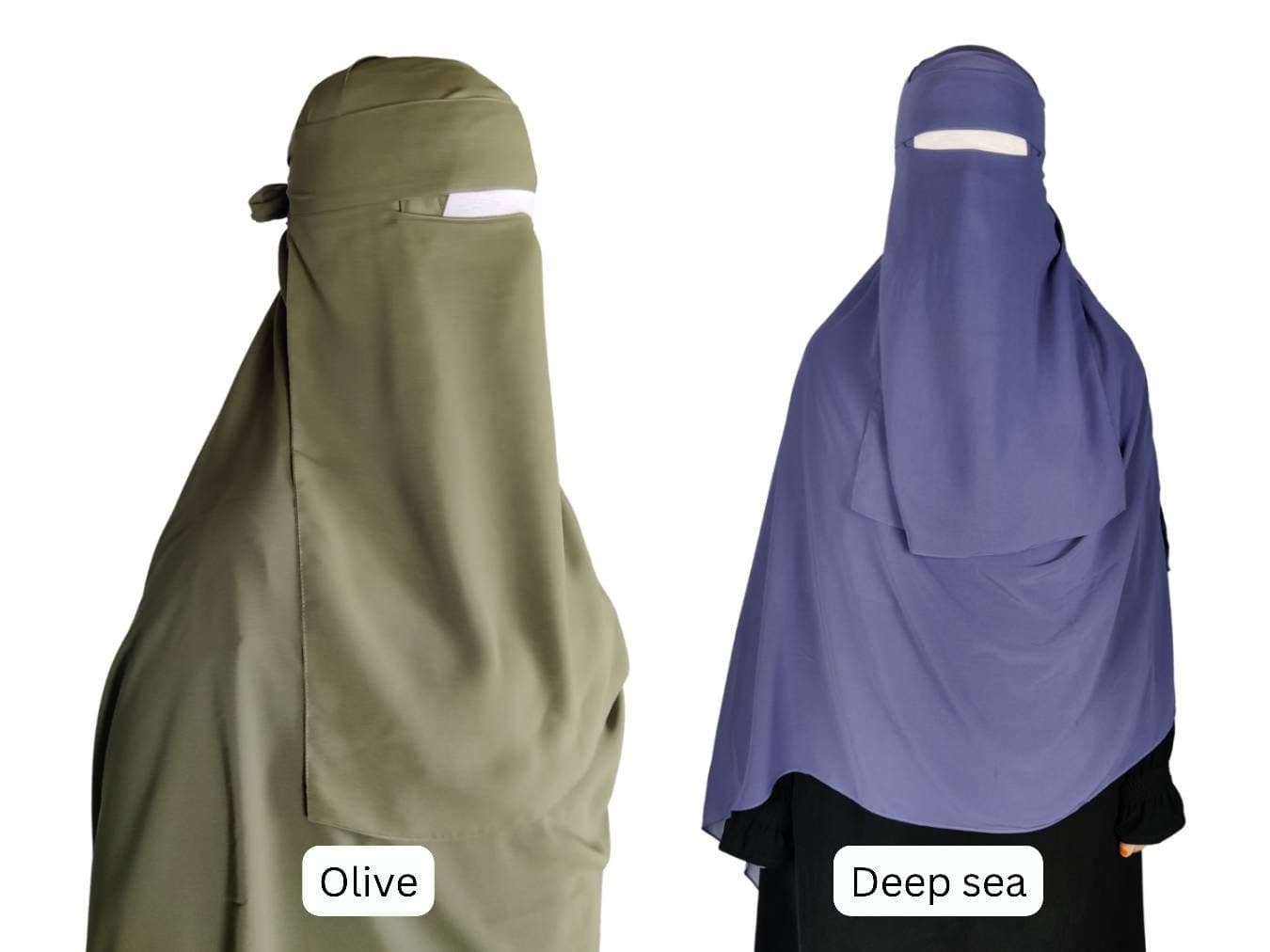 Single layer Niqab no pinch style (super breathable)