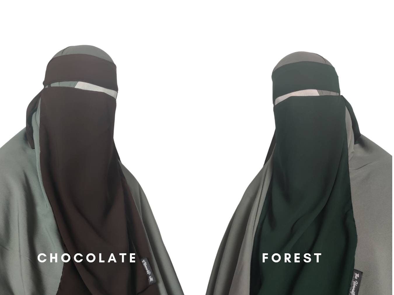 Elastic Pull Down Single Layer Niqab - image 3