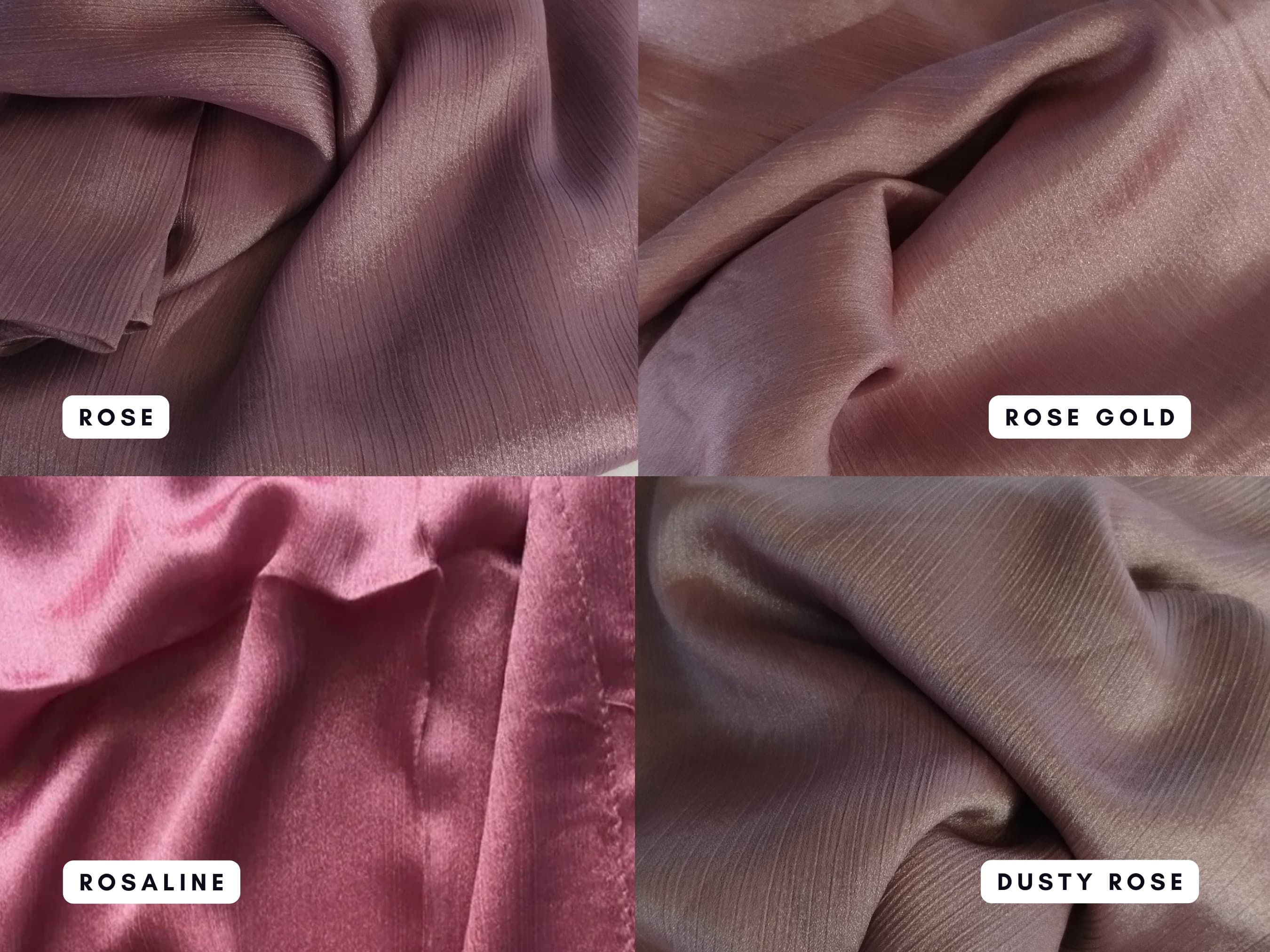Premium crinkle Silk Hijab / Textured Silk Hijab /Formal Hijab/ Shiny Silk Hijab - image 5