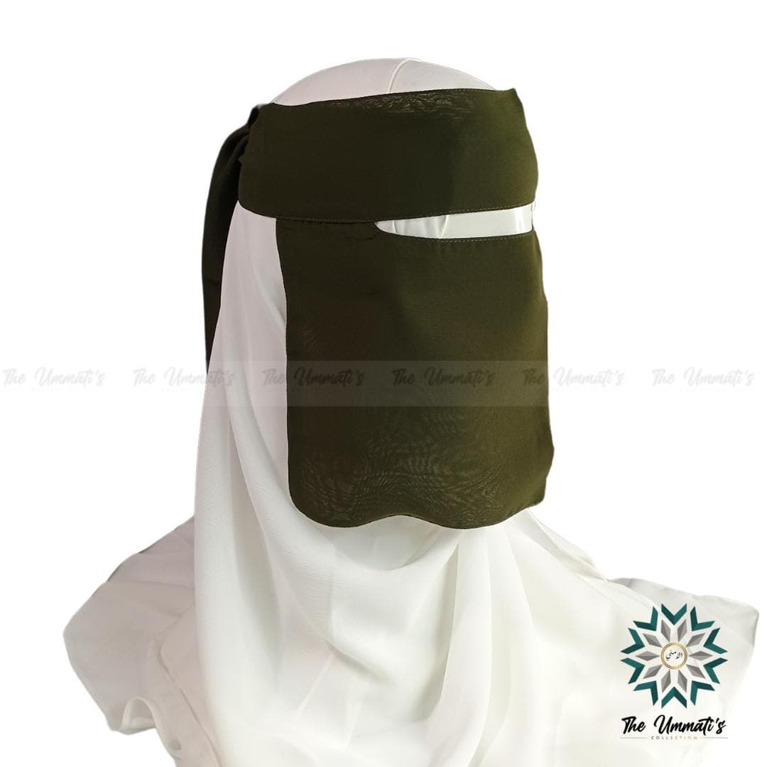 Short Single layer Niqab (super breathable)