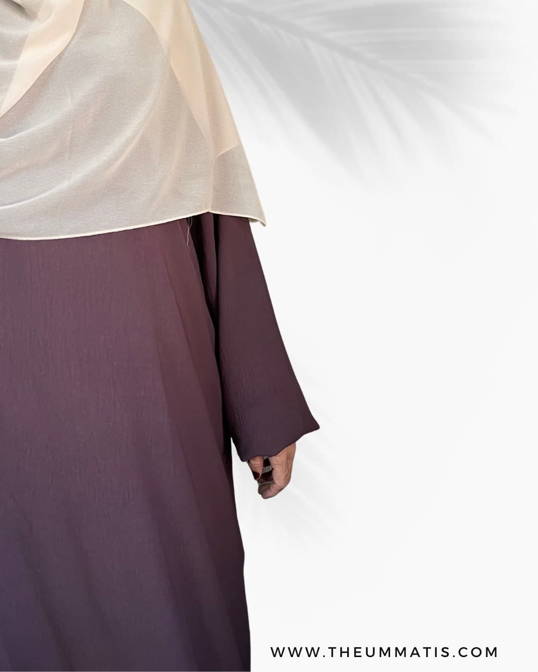 Abaya Haadia - (Dusty Rose) - image 5