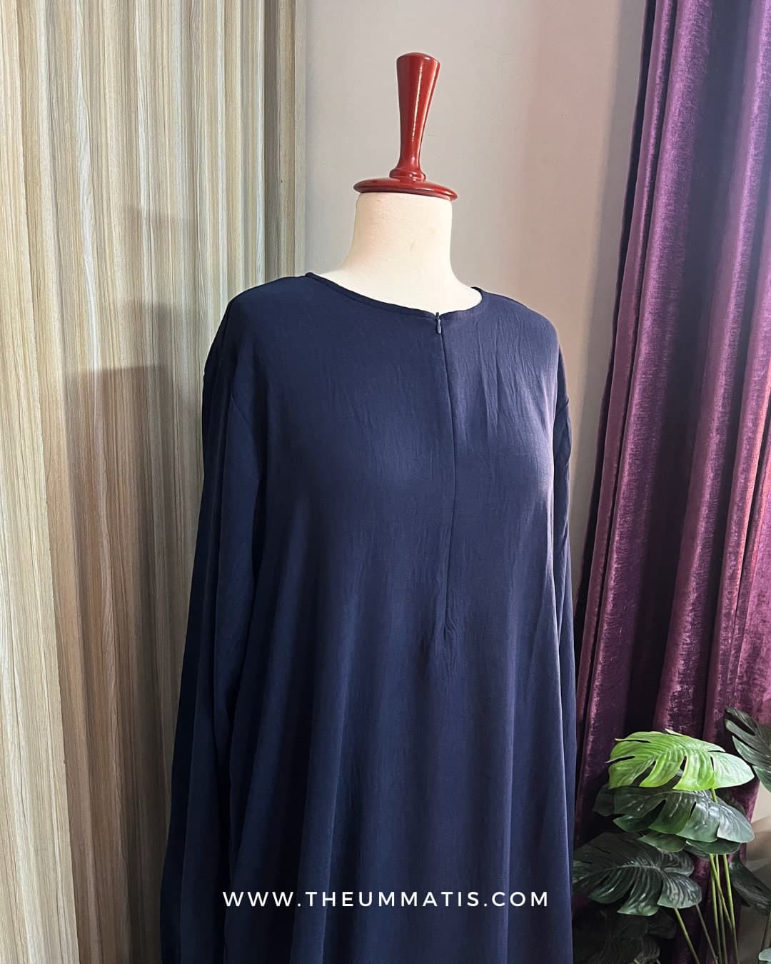 Abaya Haadia - (Navy) - image 5