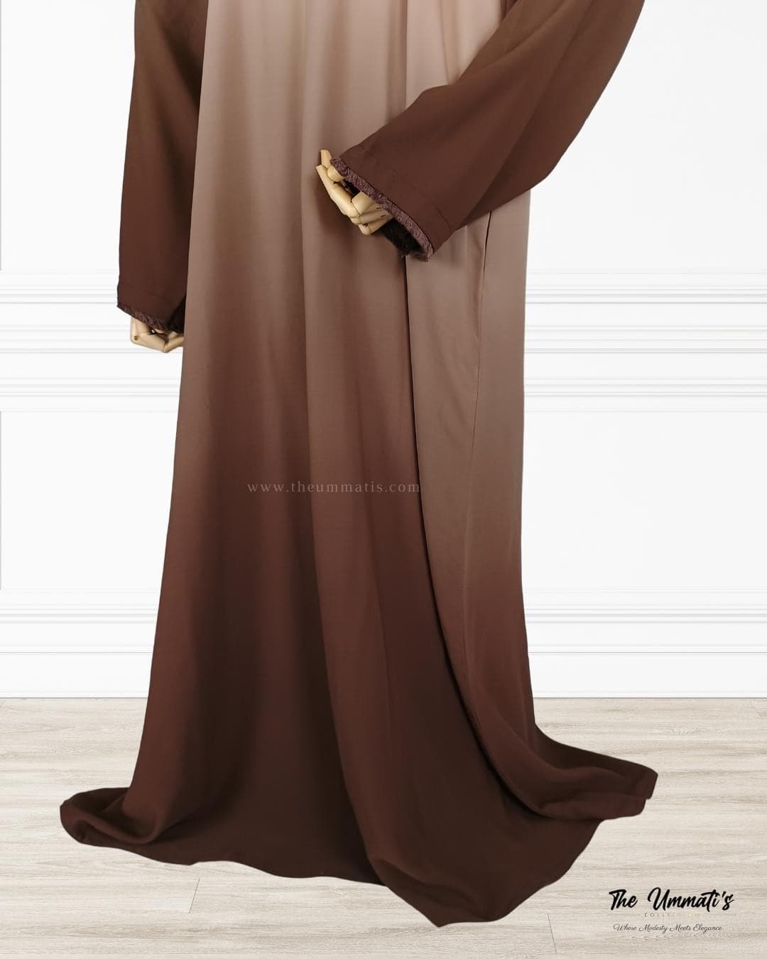 Ombre Abaya - (Cocoa Mist)