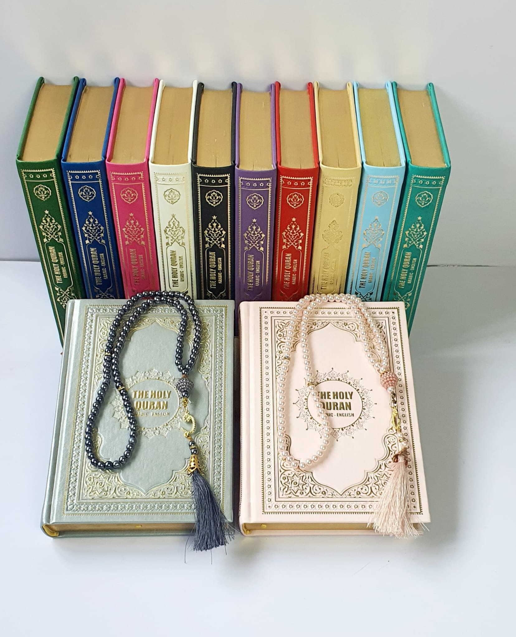 English Arabic Quran: Faux Leather Hardcover with Tasbeeh