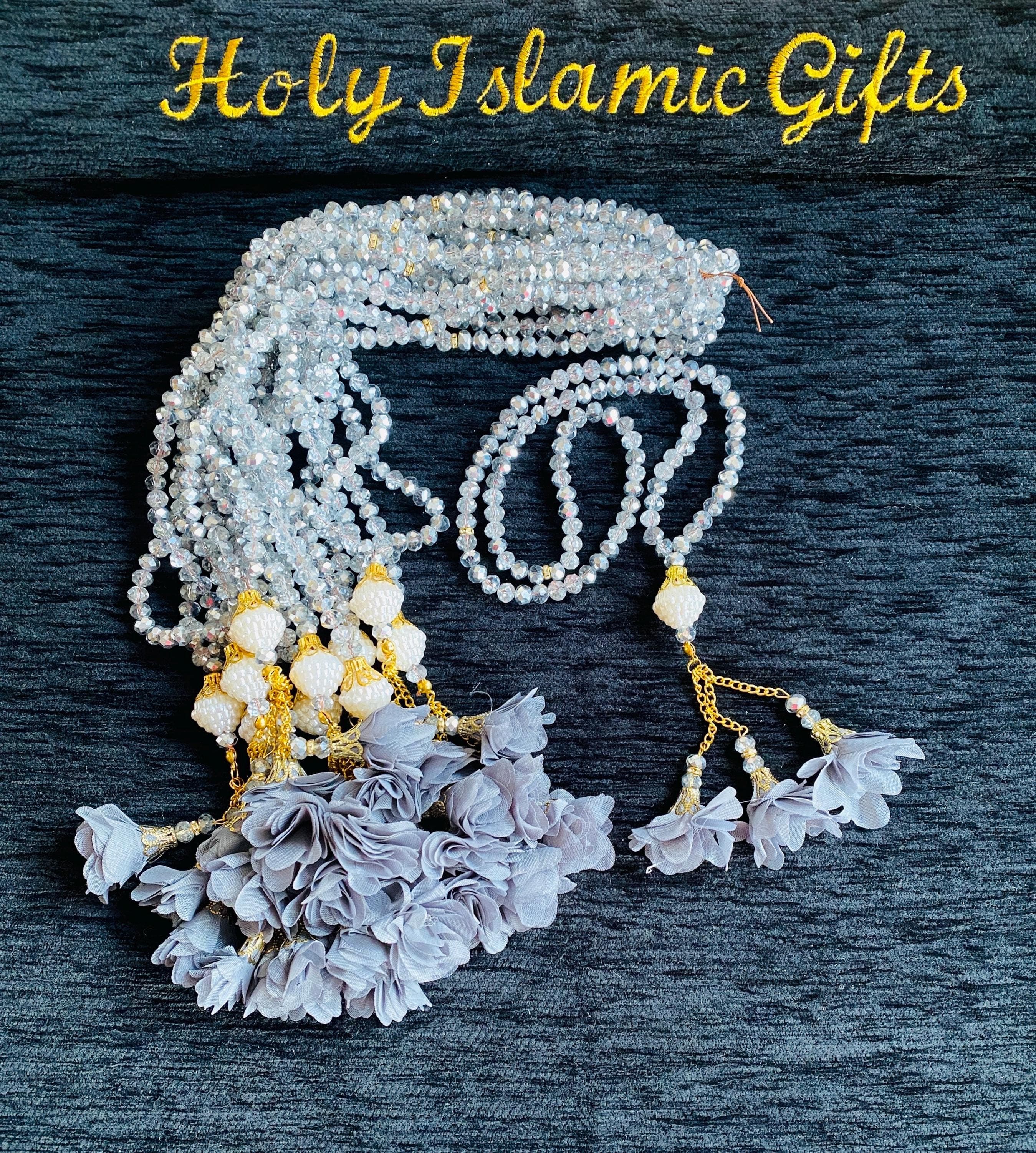 Crystal 99 Bead Tasbih: Islamic Prayer Beads with Swarovski Stone - image 5