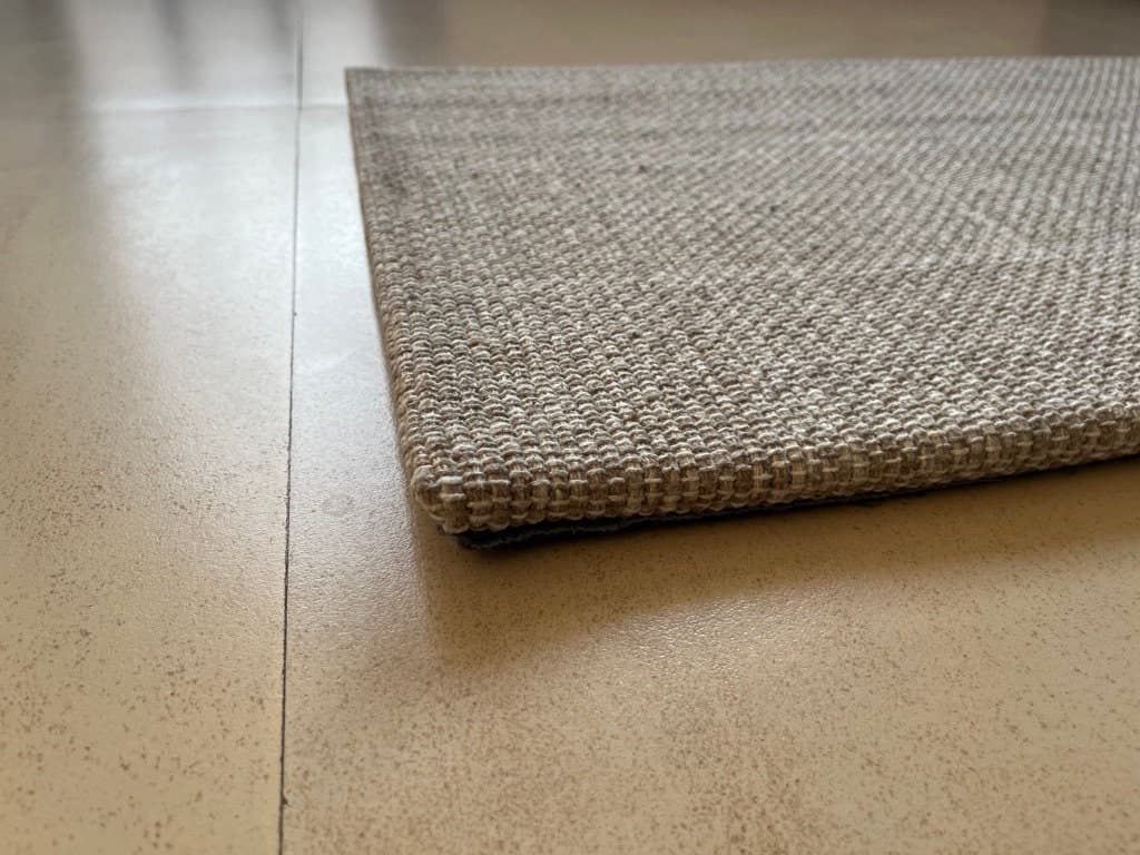 Kitchen Mat Hand-Woven Cotton 18x30 Inch Neutral Cream Artisan Floor Rug Cushioned Anti-Fatigue Washable Kitchen Runner - image 4