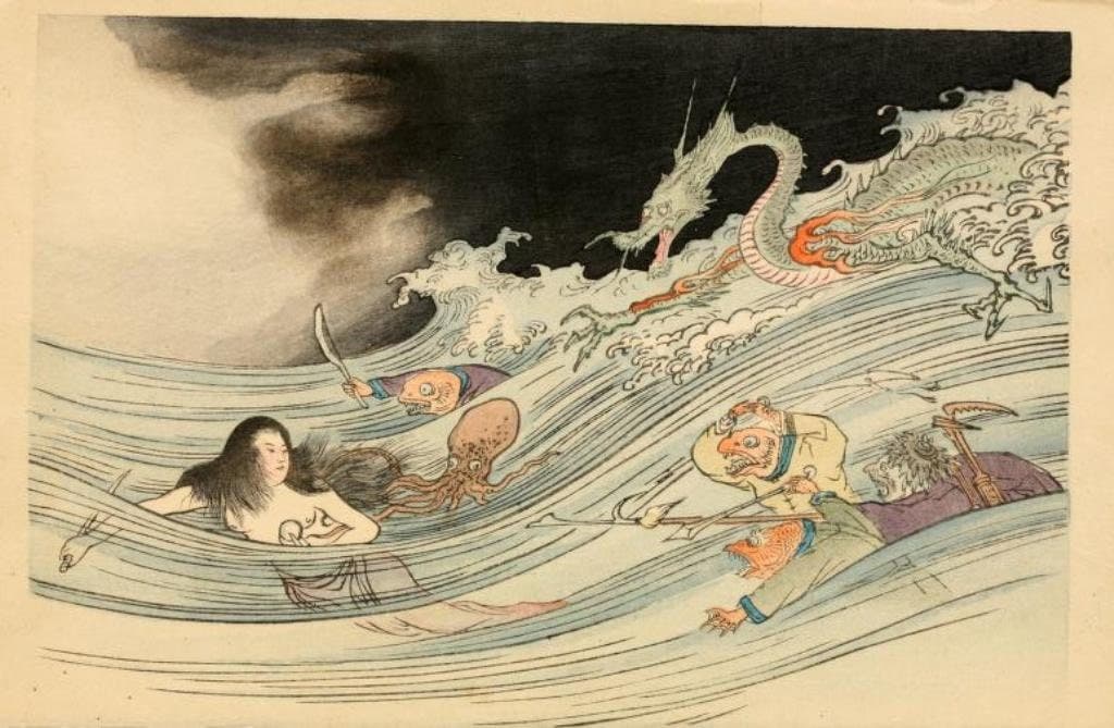 86 Rare Old Books on East Asian Mythology Chinese Japanese Folklore Myths Legends Fairy Tales Deities Spirits Dragons - Instant PDF Download - image 4