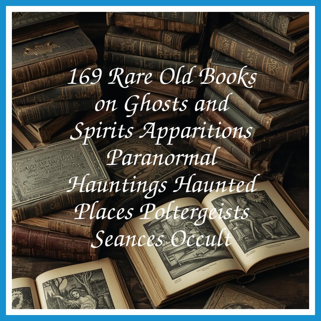 169 Rare Old Books on Ghosts and Spirits Apparitions Paranormal Hauntings Haunted Places Poltergeists Seances Occult - Instant PDF Download