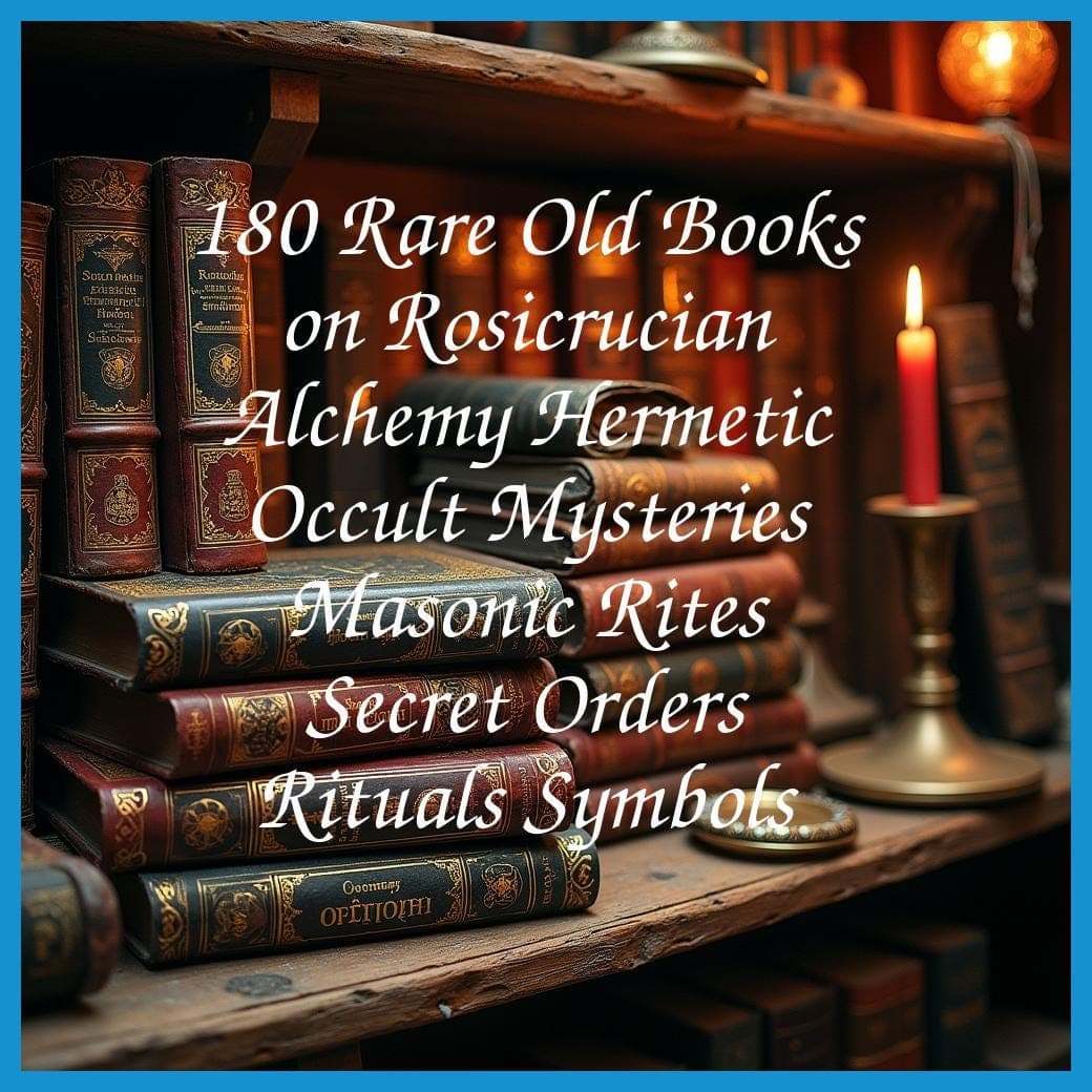 180 Rare Old Books on Rosicrucian Alchemy Hermetic Occult Mysteries Masonic Rites Secret Orders Rituals Symbols - Instant PDF Download - image 3