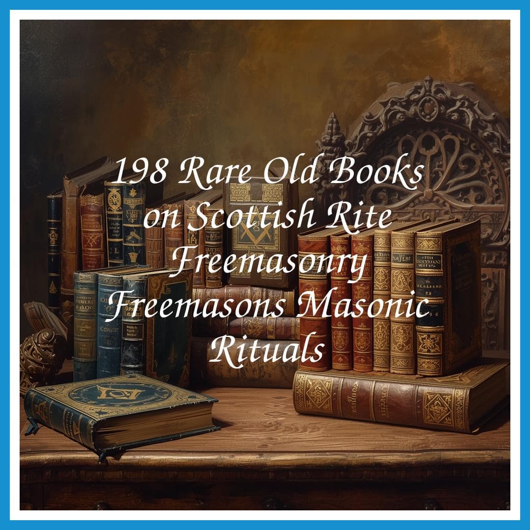 198 Rare Old Books on Scottish Rite Freemasonry Freemasons Masonic Rituals - Instant PDF Download