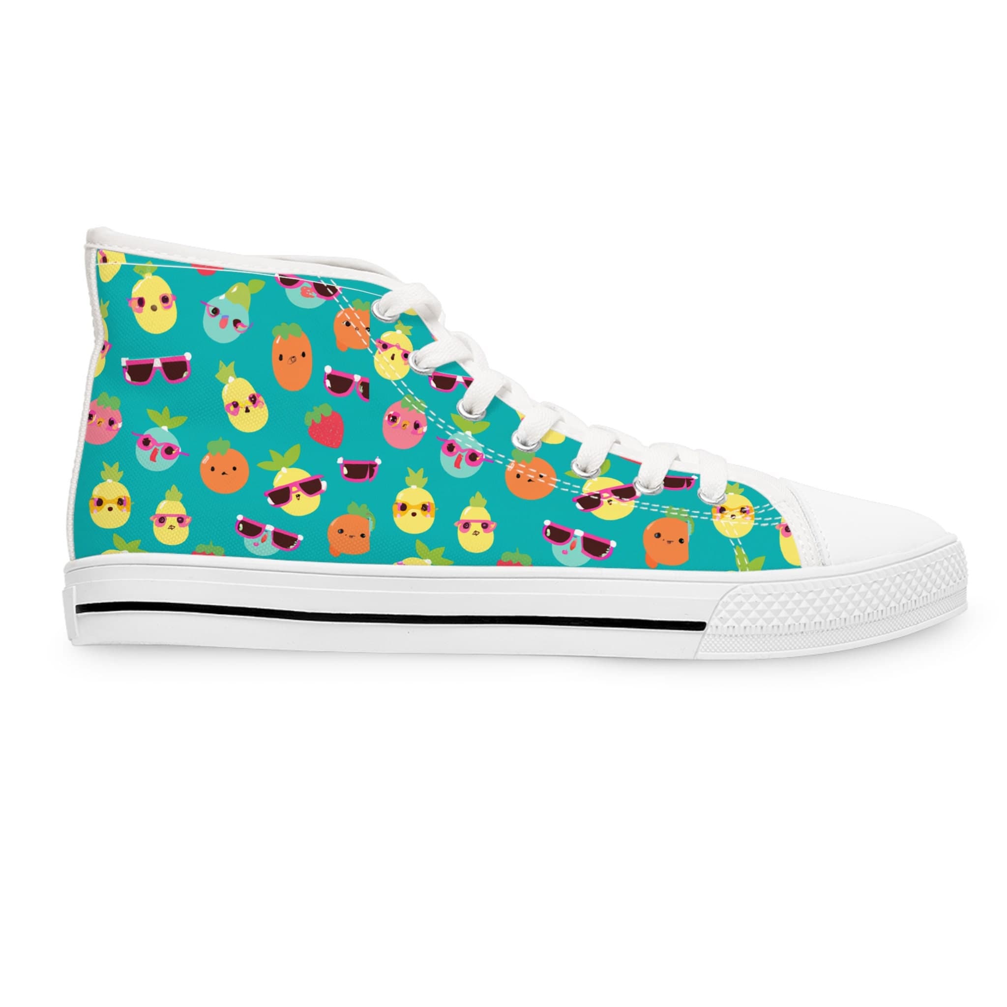 Summer Fruit High Top Sneakers | Playful Pattern Shoes - image 4