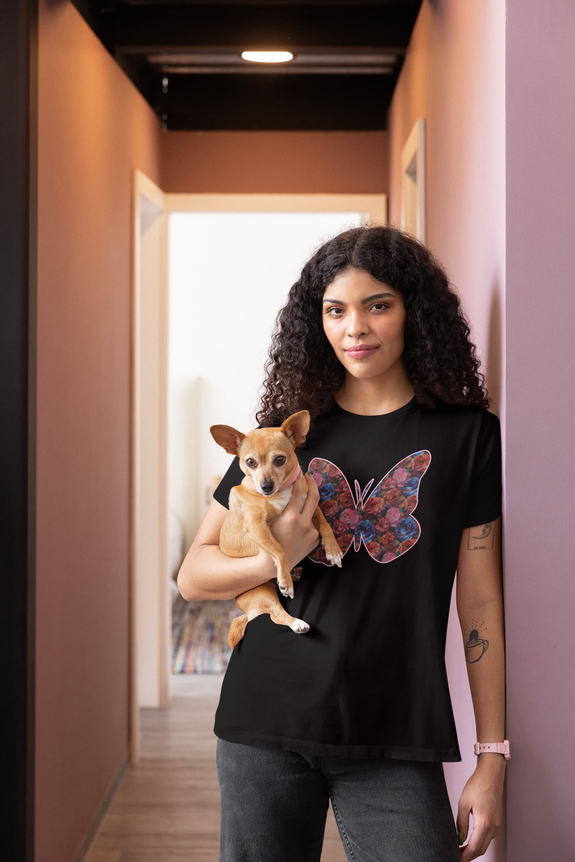 Floral Butterfly T-Shirt: Elegant Butterflower Print Tee - image 4