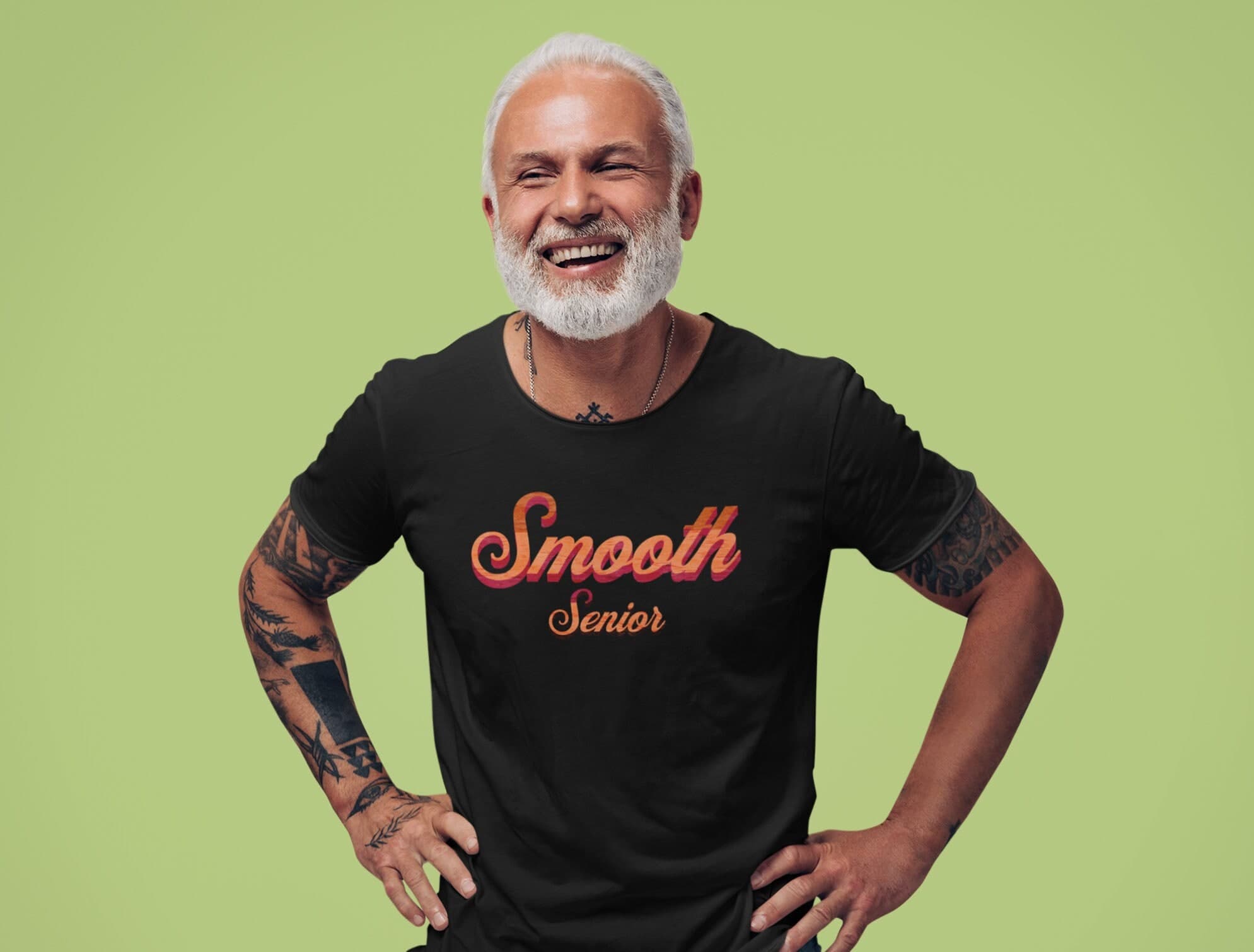 Vintage 'Smooth Senior' Tee for our Beloved Senior Citizens Unisex T-Shirt