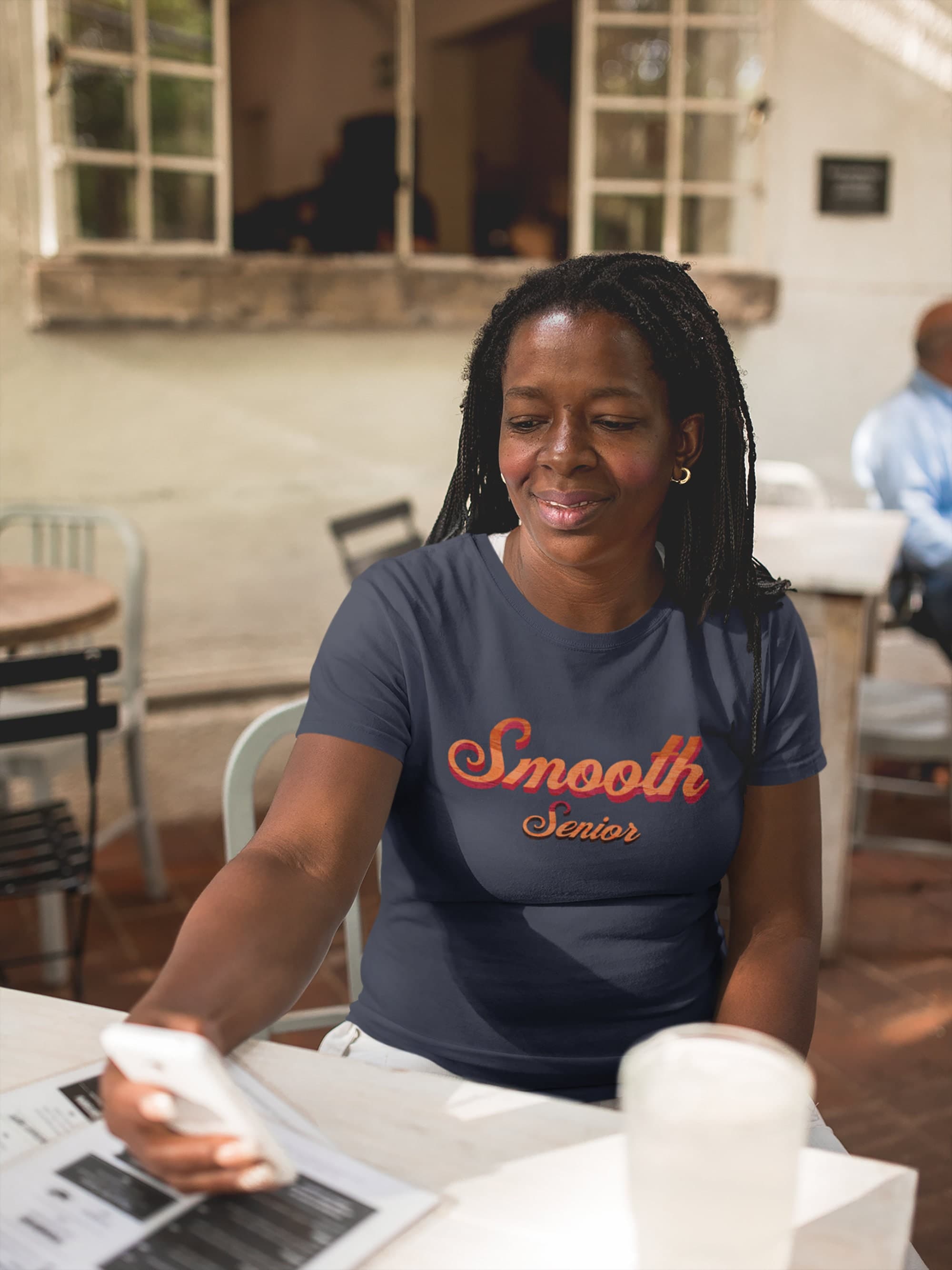 Vintage 'Smooth Senior' Tee for our Beloved Senior Citizens Unisex T-Shirt - image 4