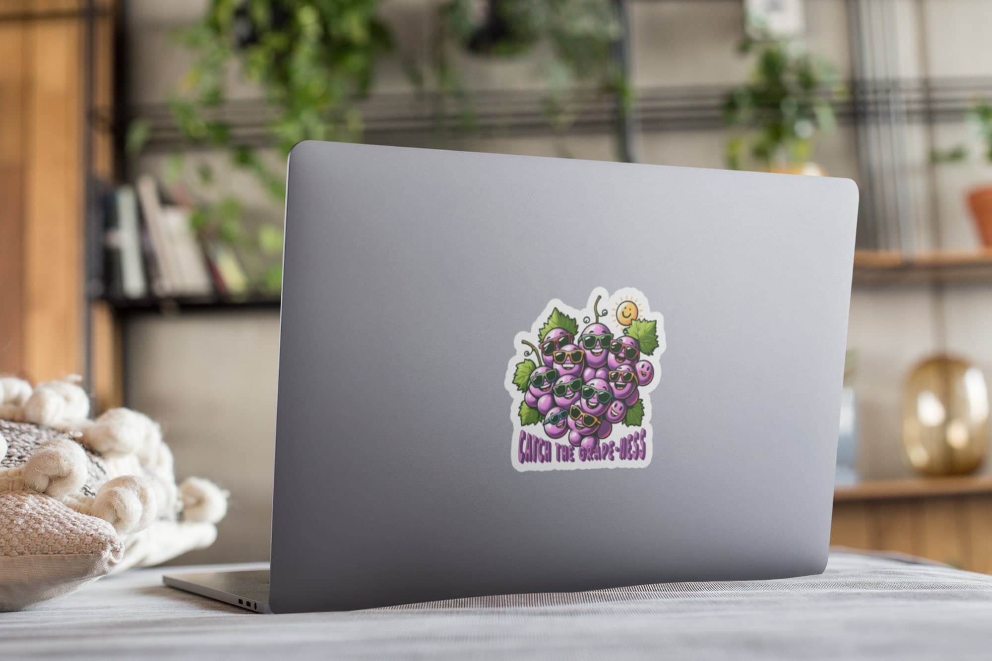 Catch the Grape-ness Sticker - Smiling Grapes with Sunglasses - image 3