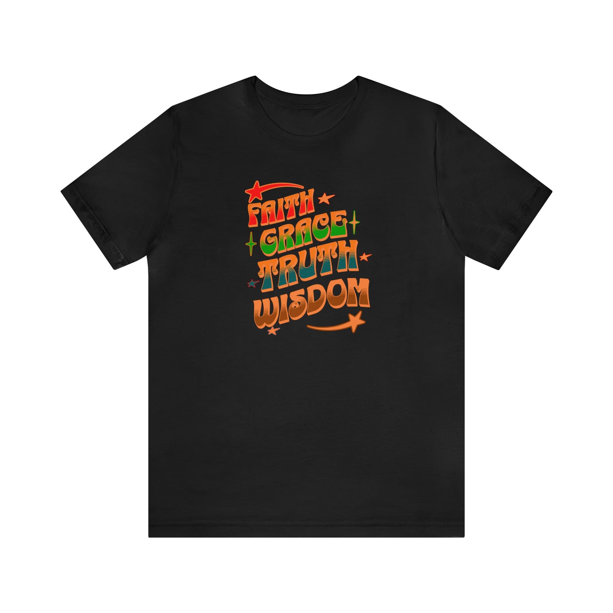 Faith Grace Truth Wisdom T-Shirt: Stylish Christian Tee - image 3
