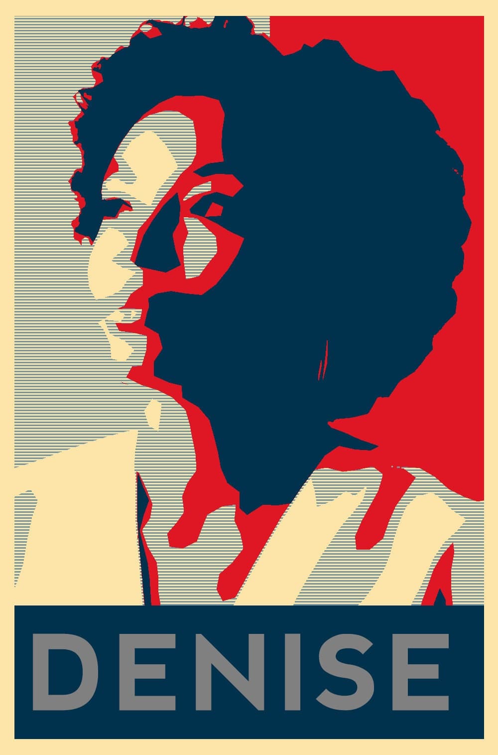 Customized Obama "Hope" Style Digital Portrait - Personalized Pop Art File - image 4