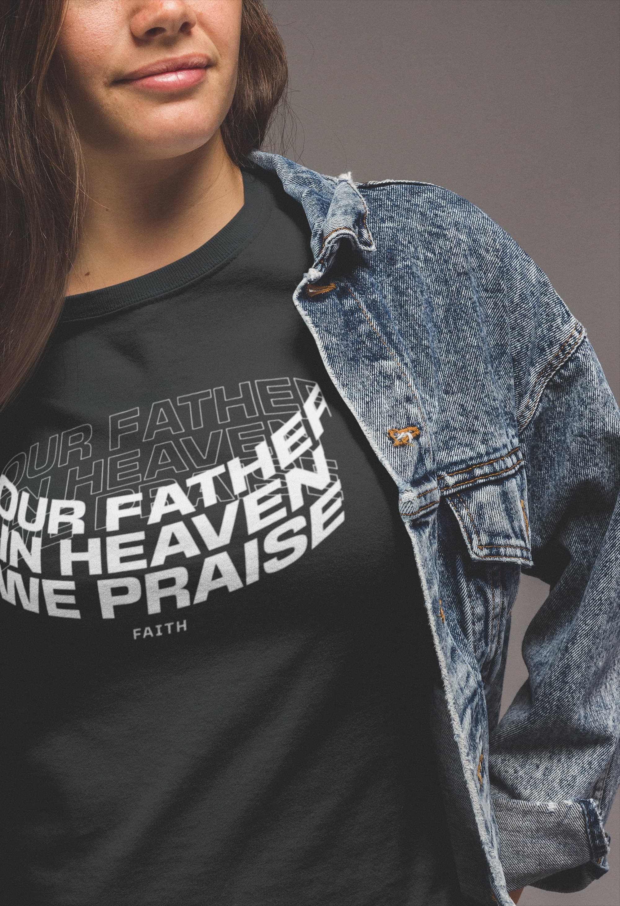 Christian Streetwear T-Shirt - "Our Father in Heaven" Unique Faith Design - image 3