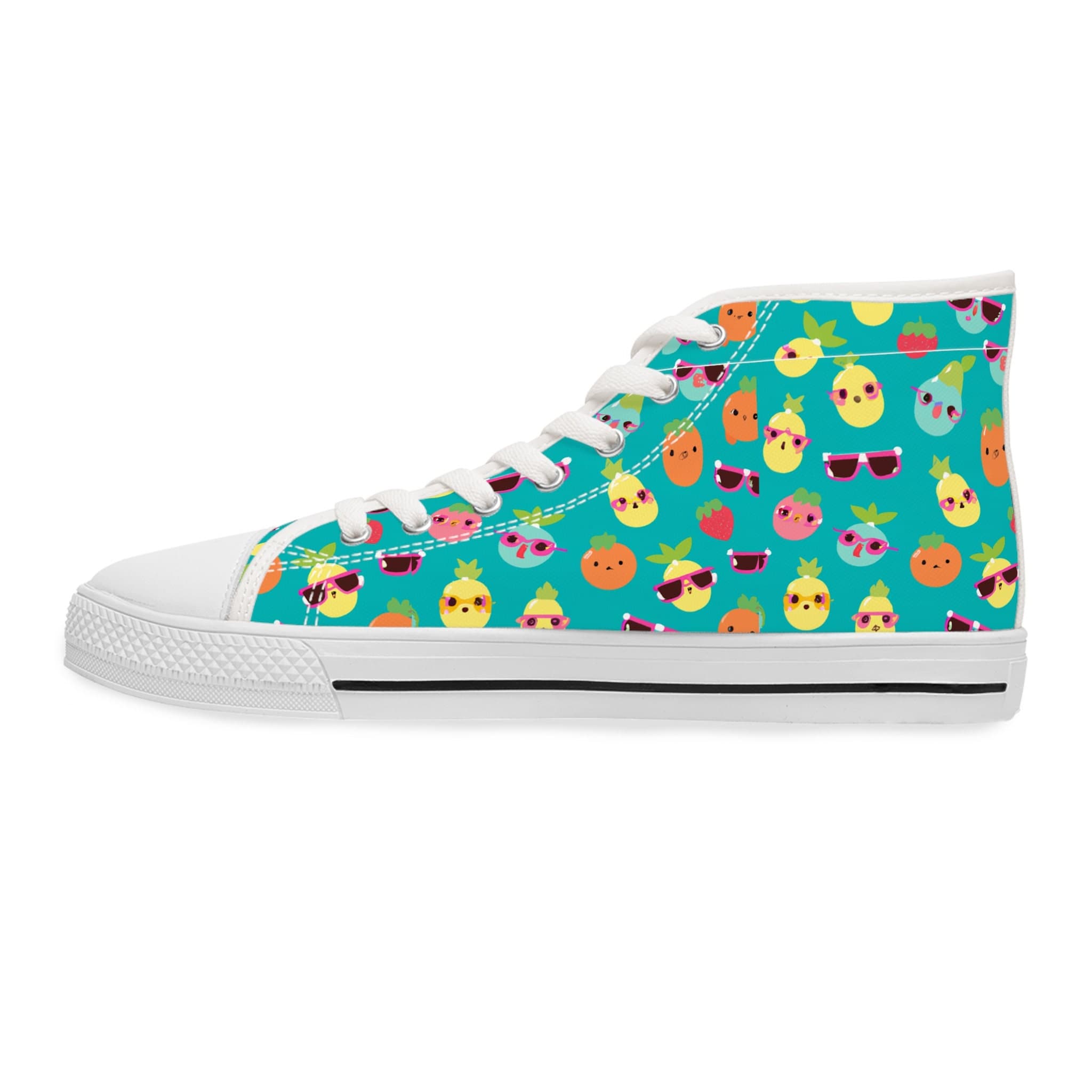 Summer Fruit High Top Sneakers | Playful Pattern Shoes - image 5