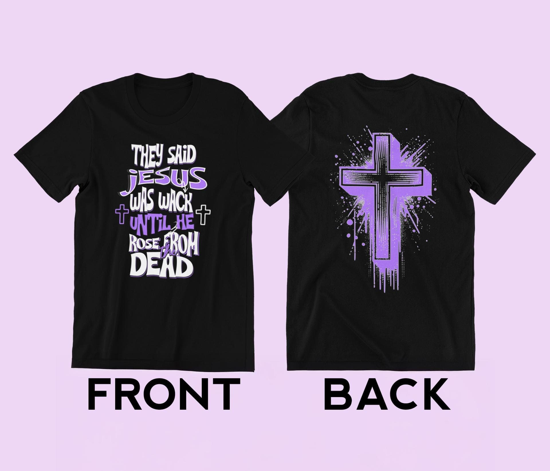 Christian Minimalist Tee: Jesus Rose From The Dead, Unisex Soft Cotton Blend