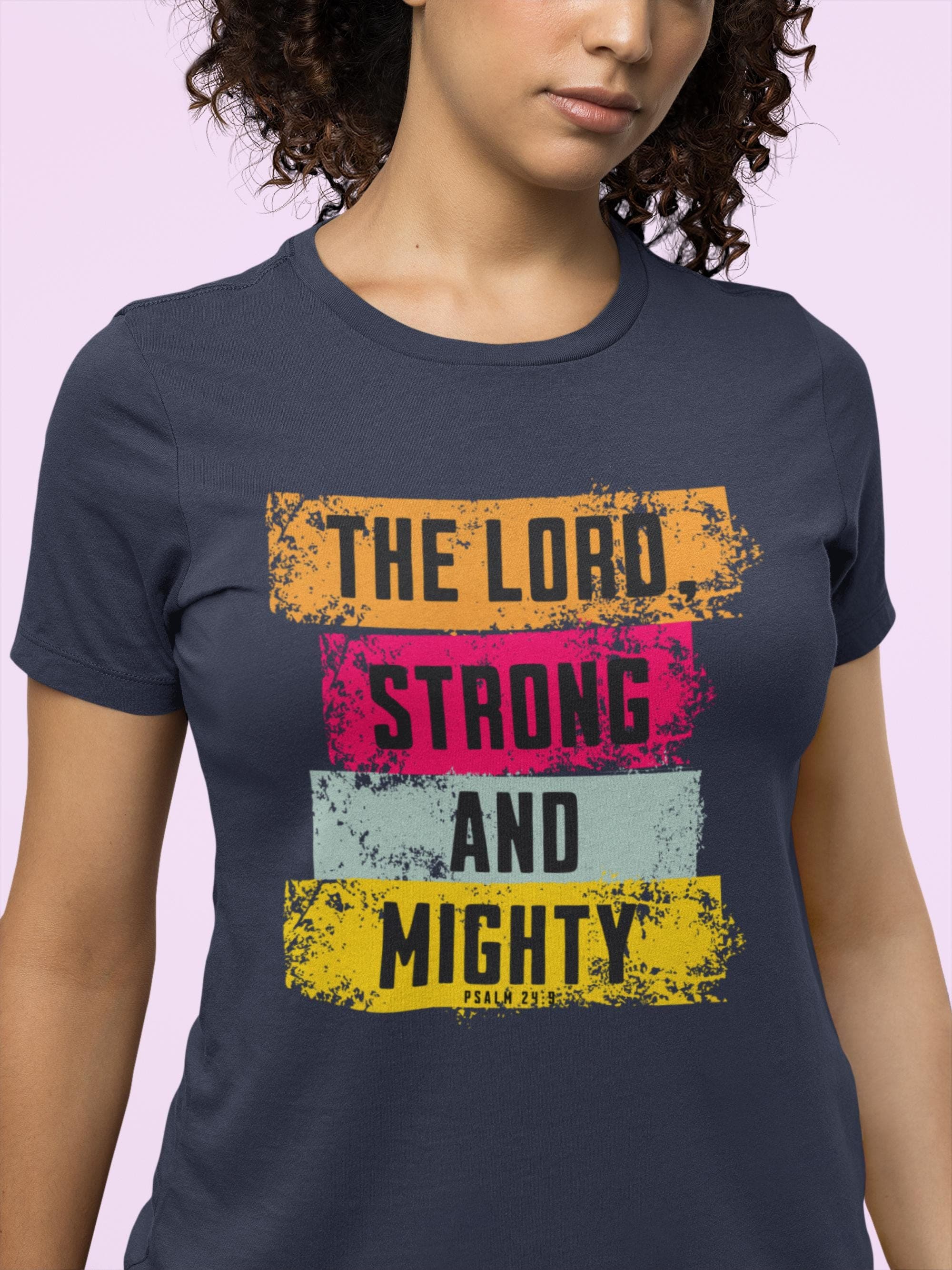 Lord Strong and Mighty Christian Shirt, Faith-Based T-Shirt, Psalm 24:8 Unisex Tee, Religious Tee, Christian Clothing, Bible Verse Shirt - image 3