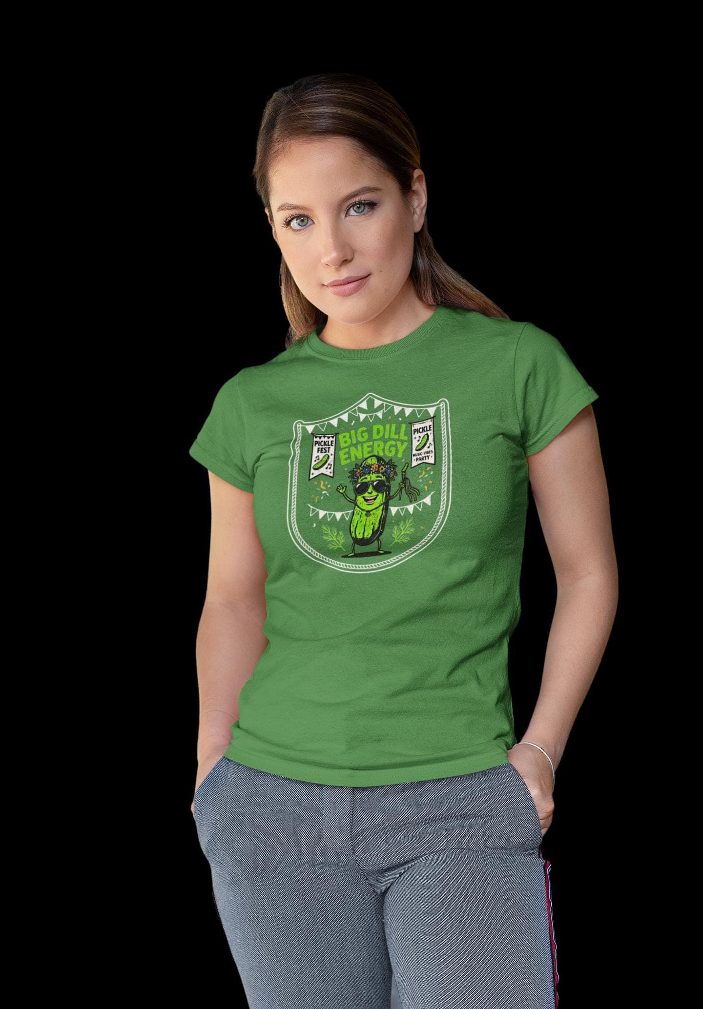 Big Dill Energy Pickle Fest T-Shirt, Funny Food Festival Graphic Tee
