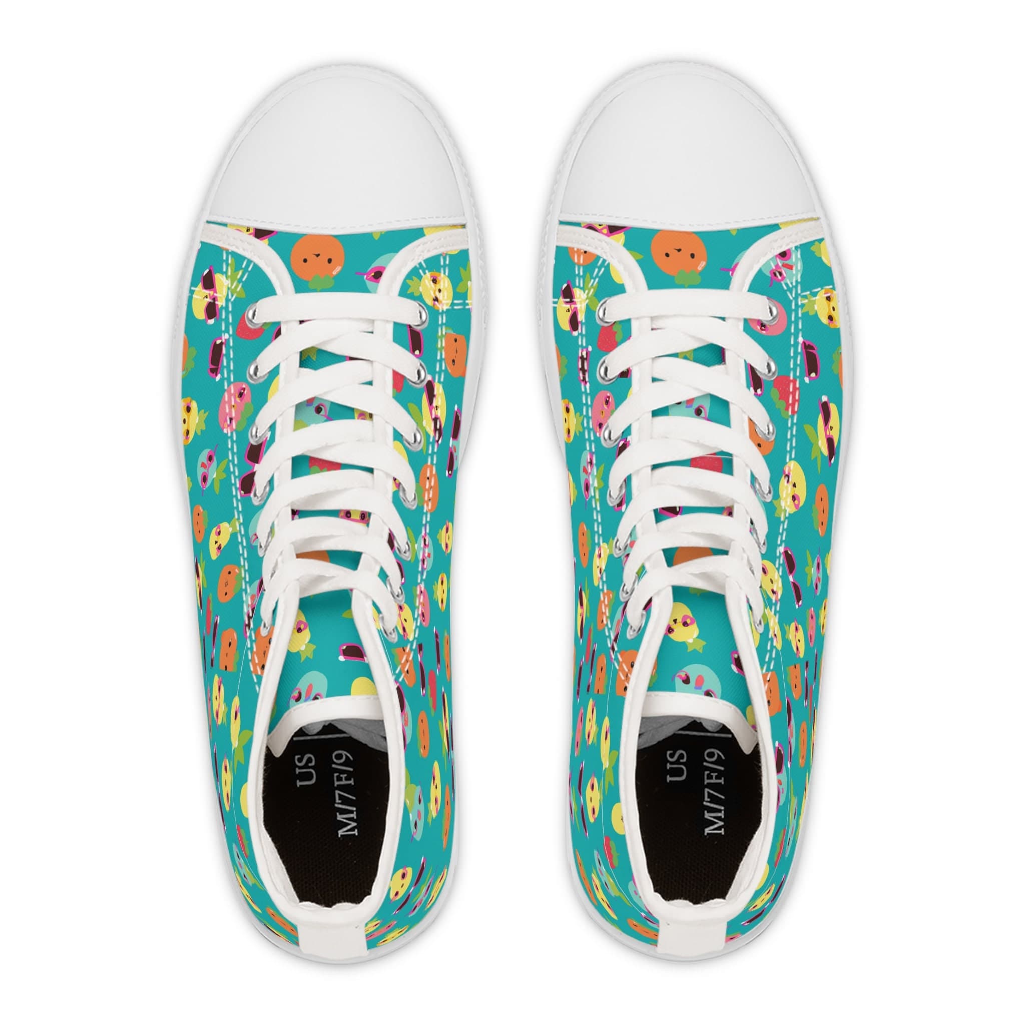 Summer Fruit High Top Sneakers | Playful Pattern Shoes - image 3