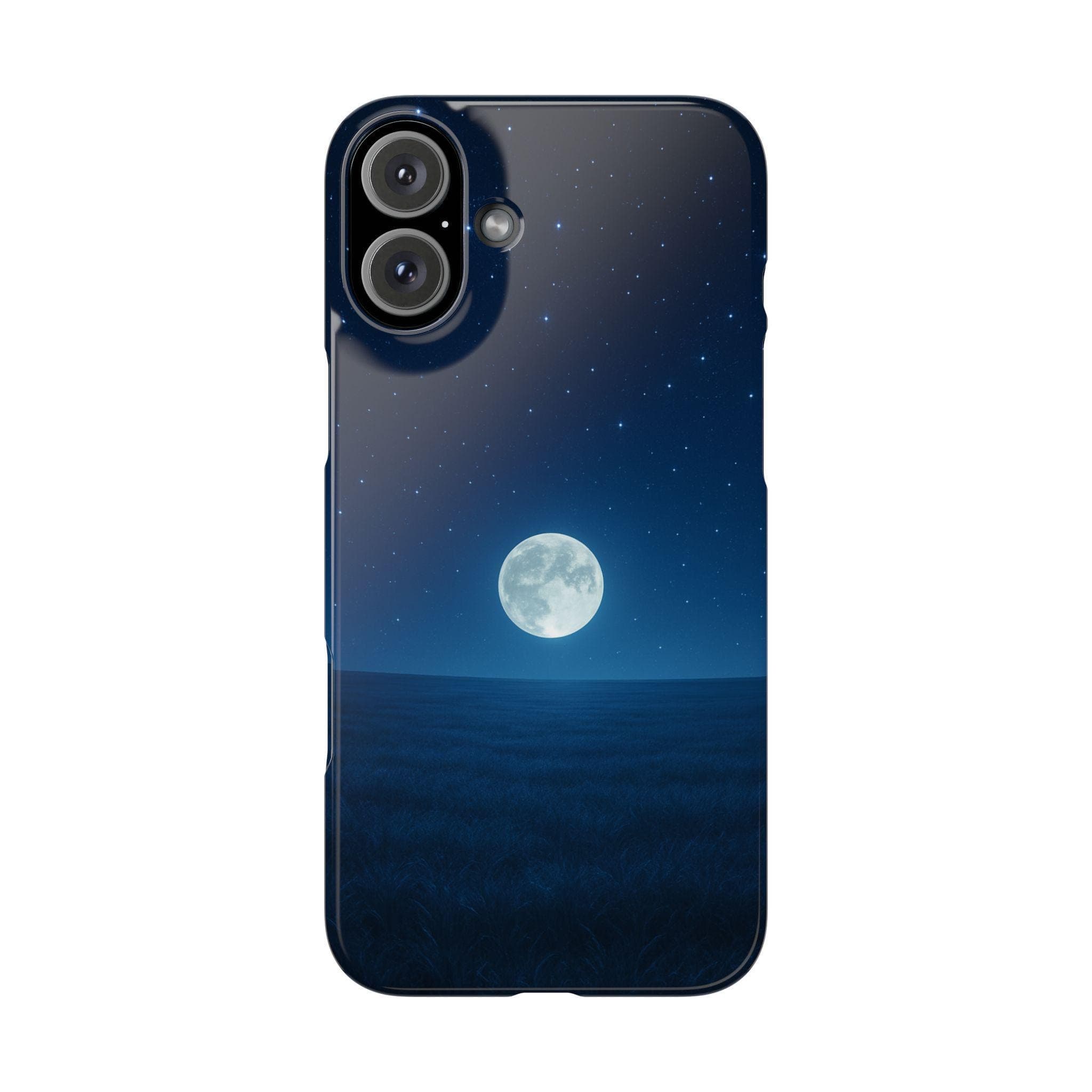 Moonlit Starry Night iPhone Case: Full Moon Protective Cover - image 4